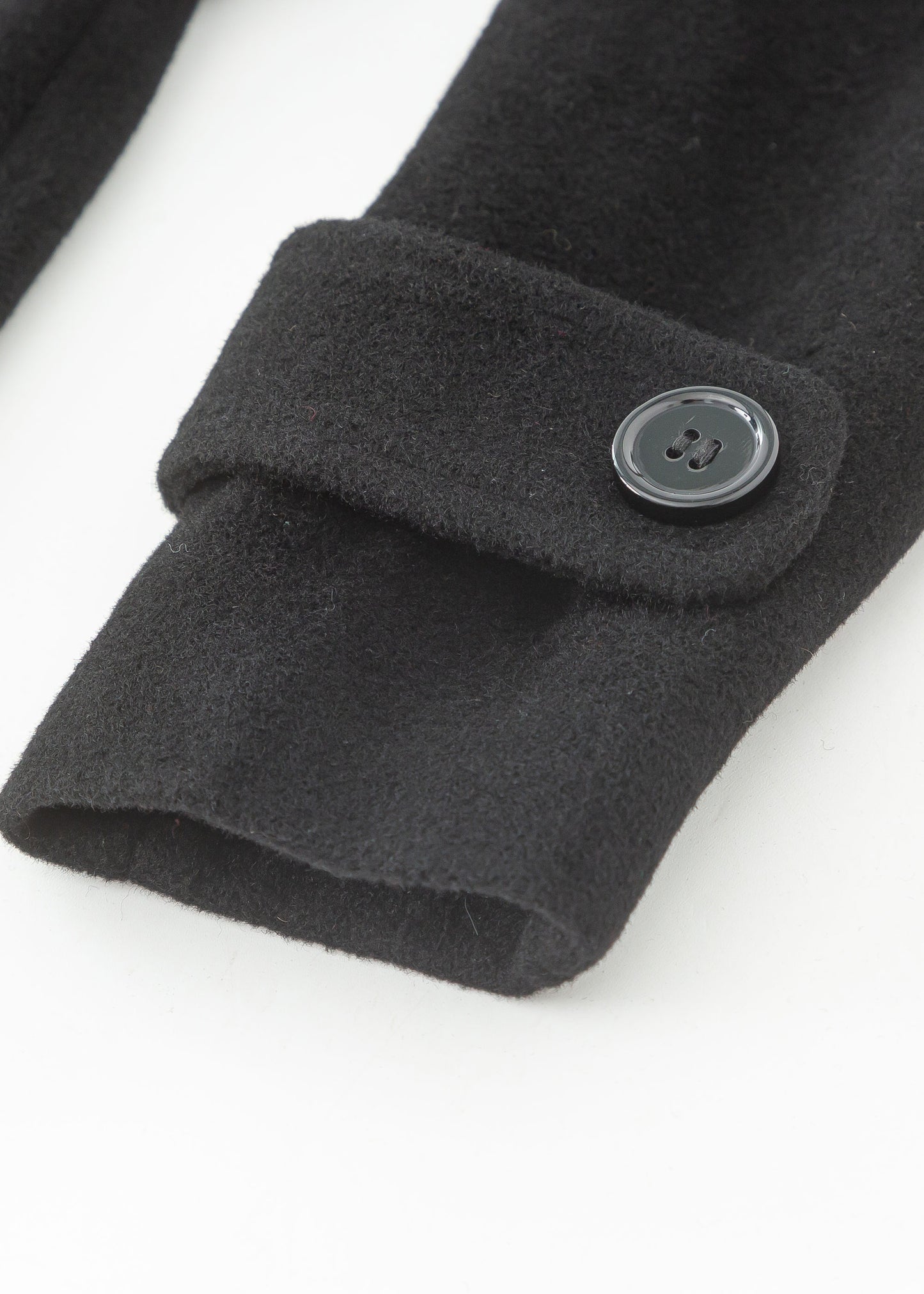 Hooded Wool Coat Women, Black Wool Coat C3560