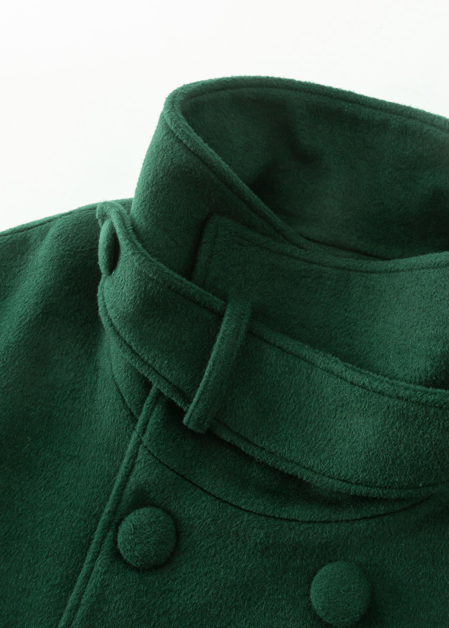 Green Wool Coat, Long Wool Coat Women C3570