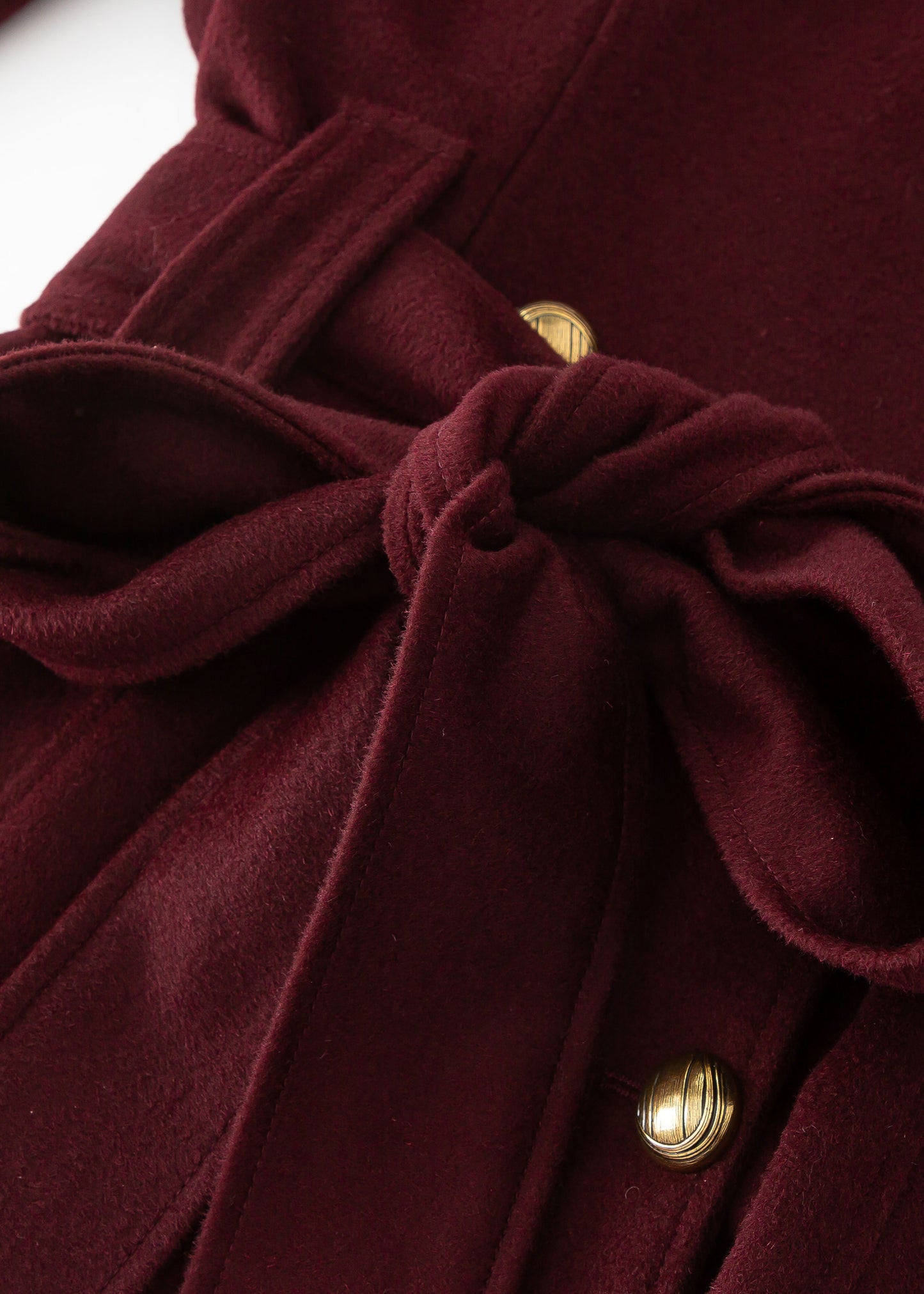 Double Breasted Hooded Wool Coat C3569