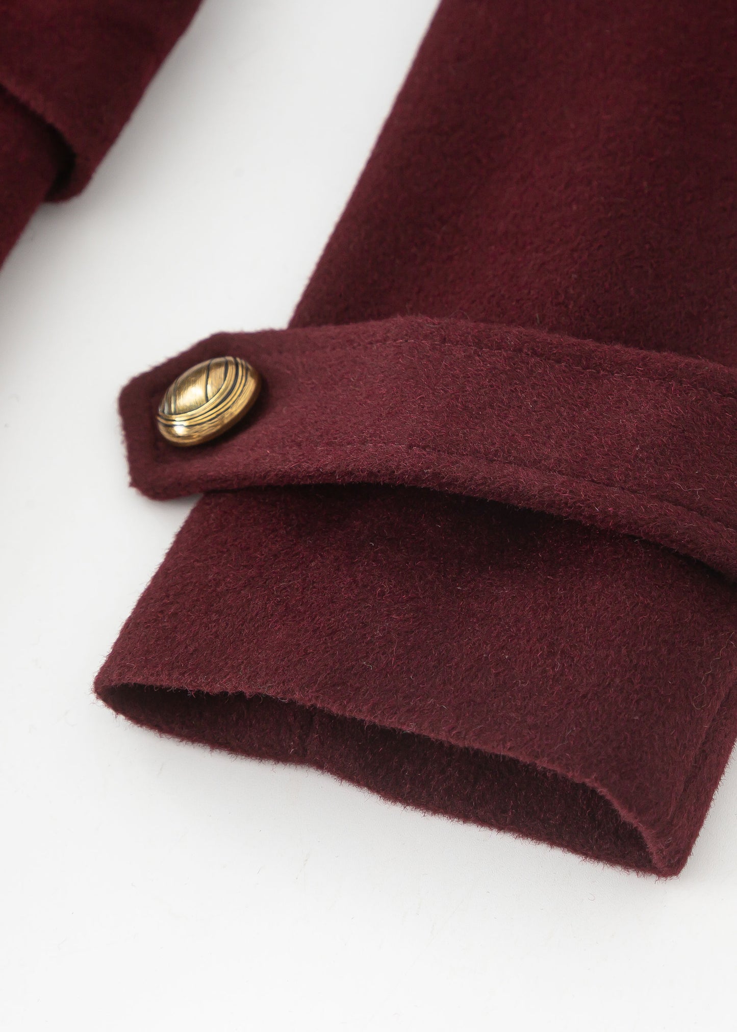 Double Breasted Hooded Wool Coat C3569