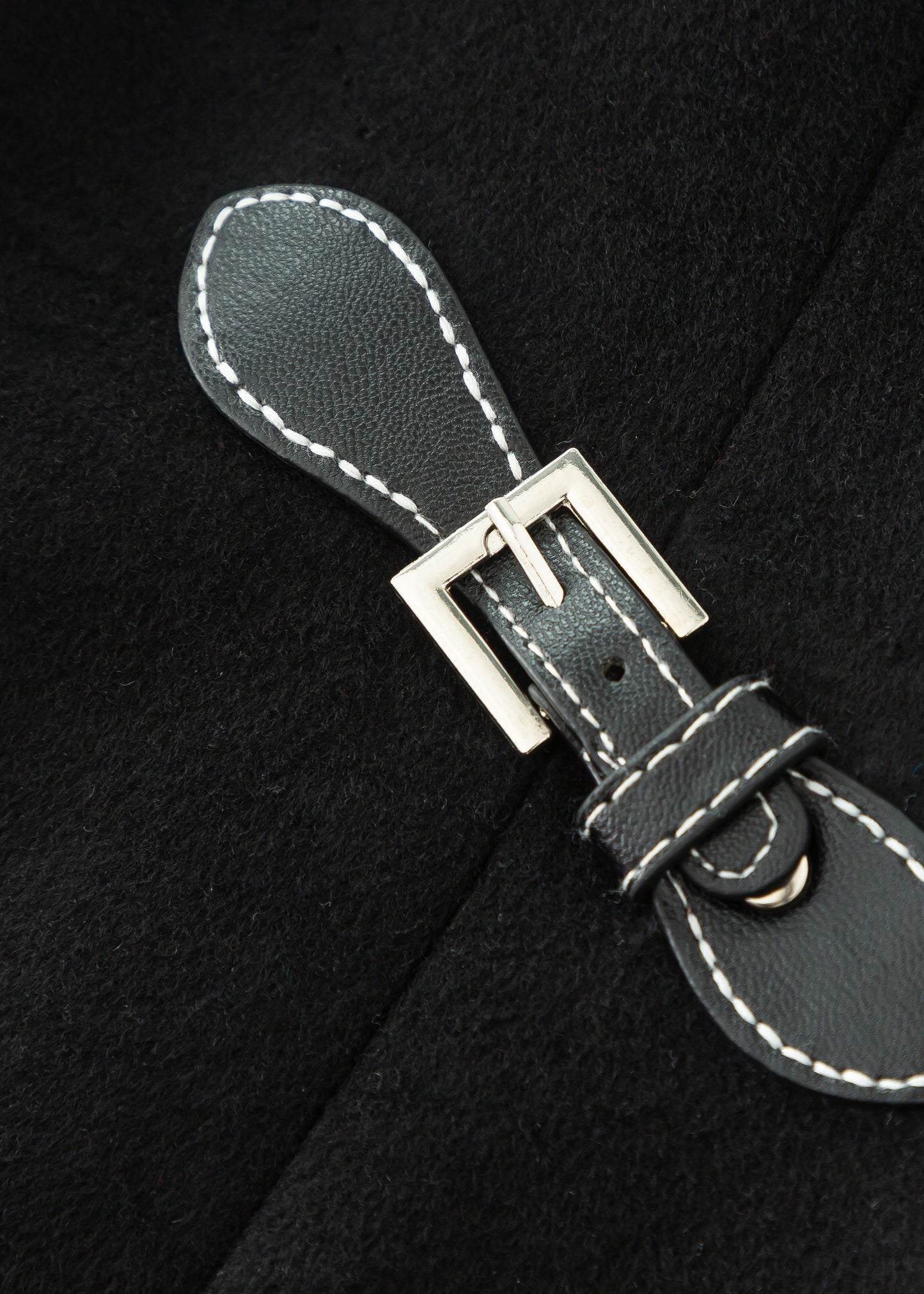 Black Wool Coat, Winter Wool Coat C3675