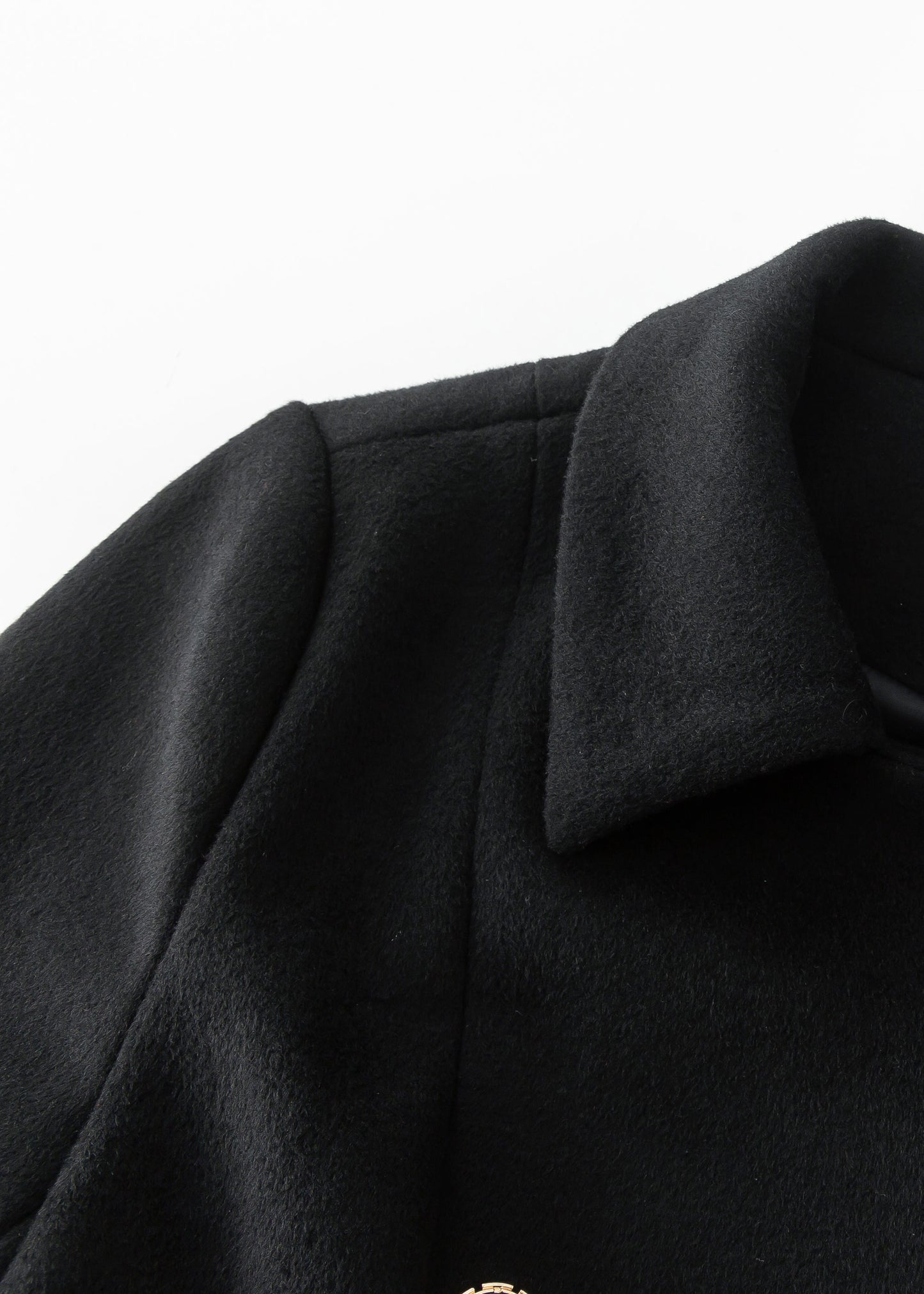 Black Wool Coat, Winter Wool Coat women C3702