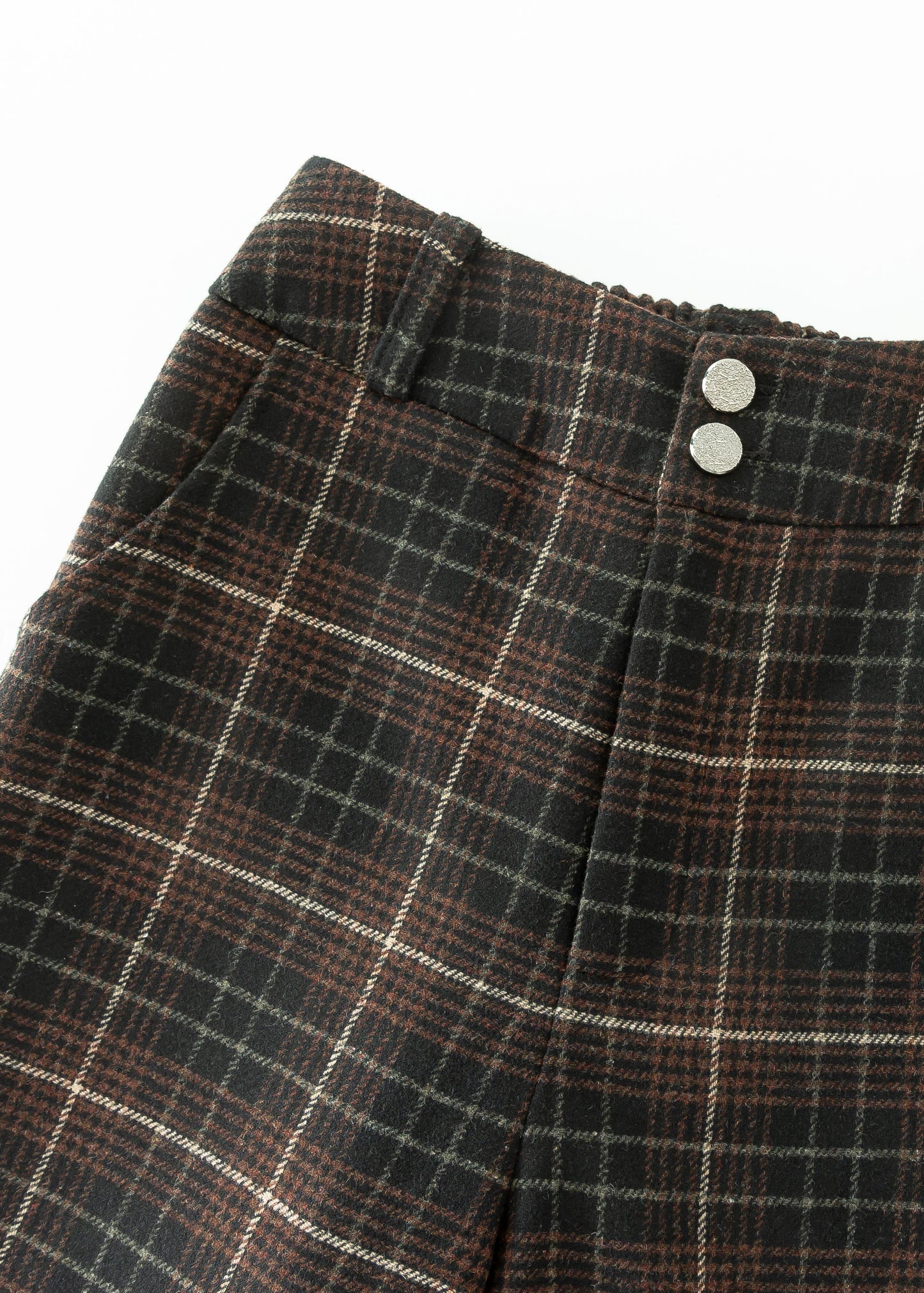 Wool Pants Women, Wide leg pants, Plaid Pants C3594