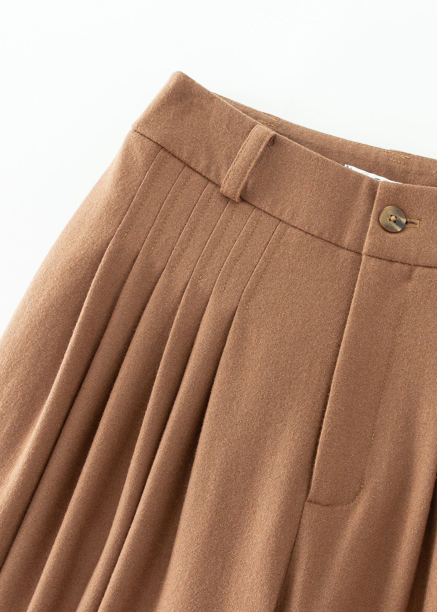 Wool Palazzo Pants, Pleated pants, Wool Pants Women C3599