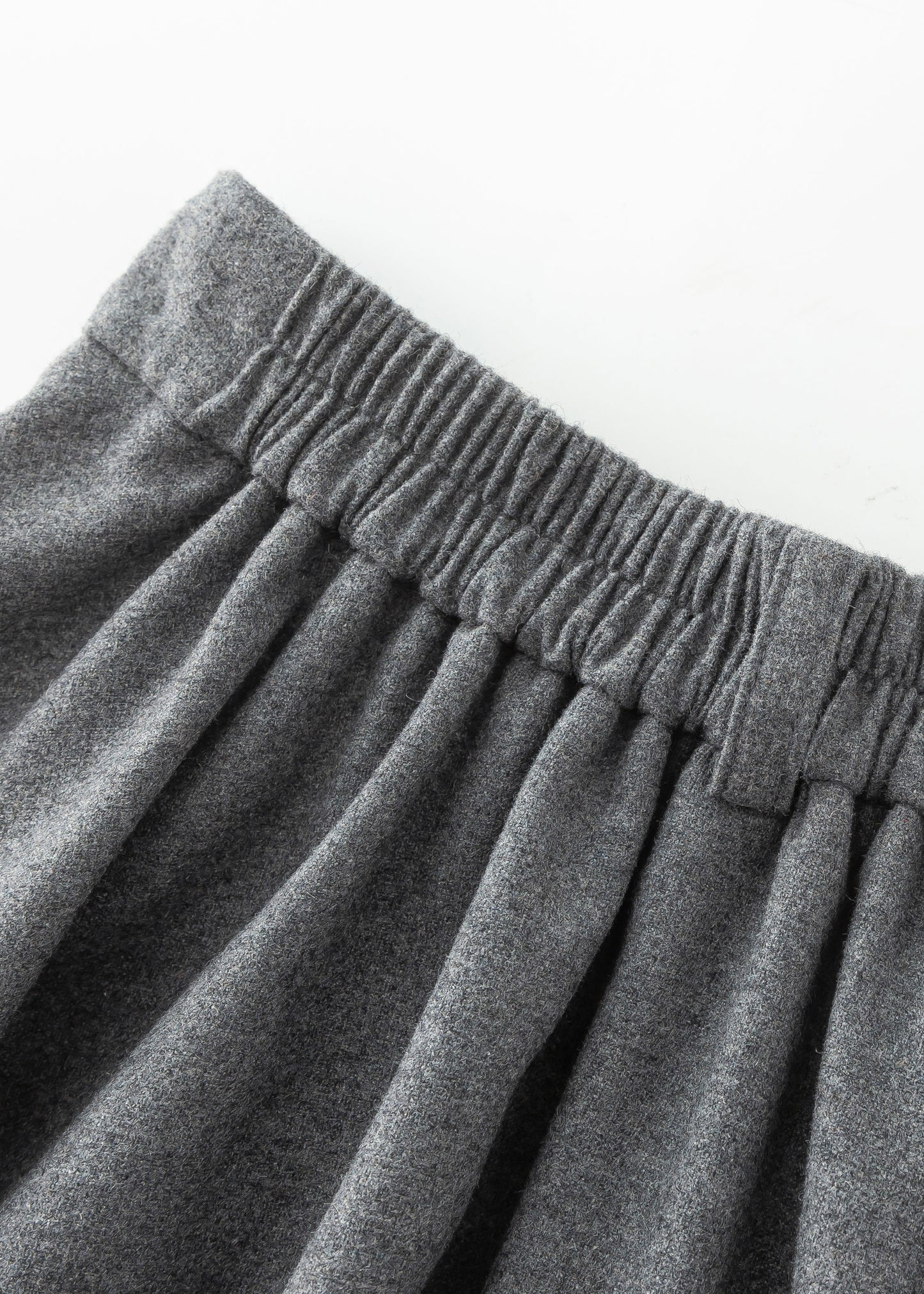 Gray Wool Skirt, Pleated wool Skirt, Womens Wool Skirt C3548