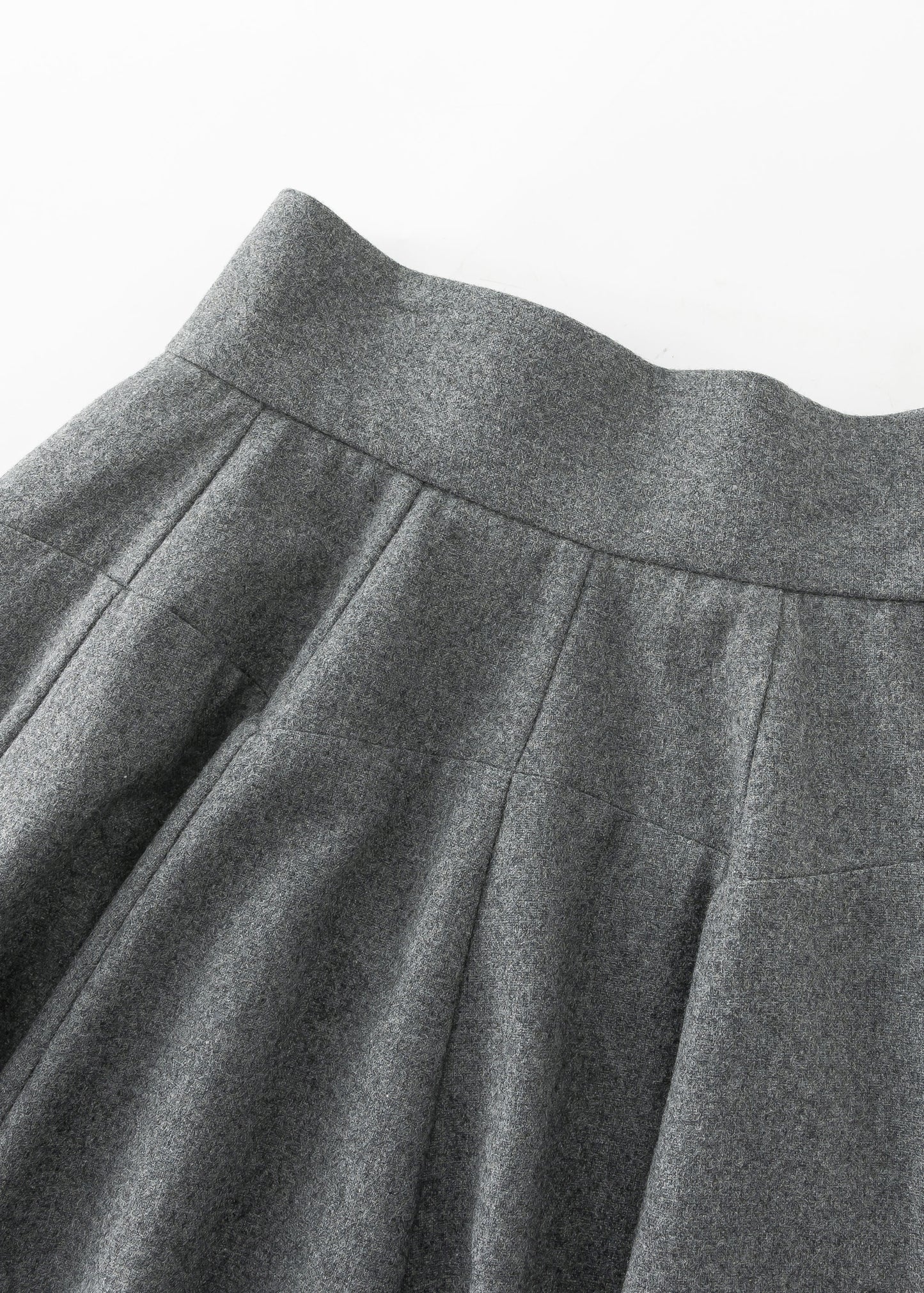Knee Length Skirt, Wool Skirt Women C3549