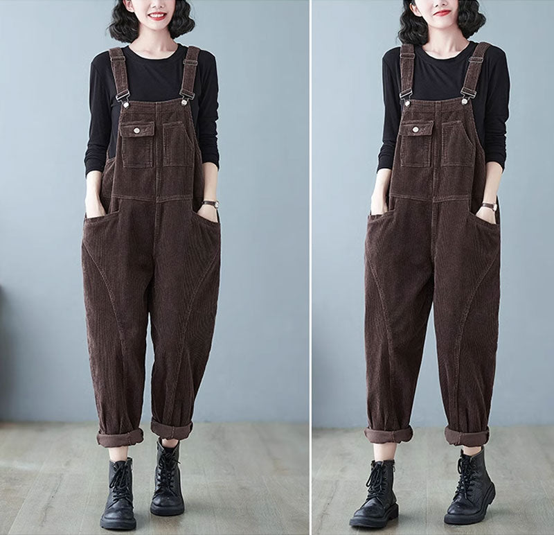 Winter Casual Jumpsuit, Baggy Overalls C3796