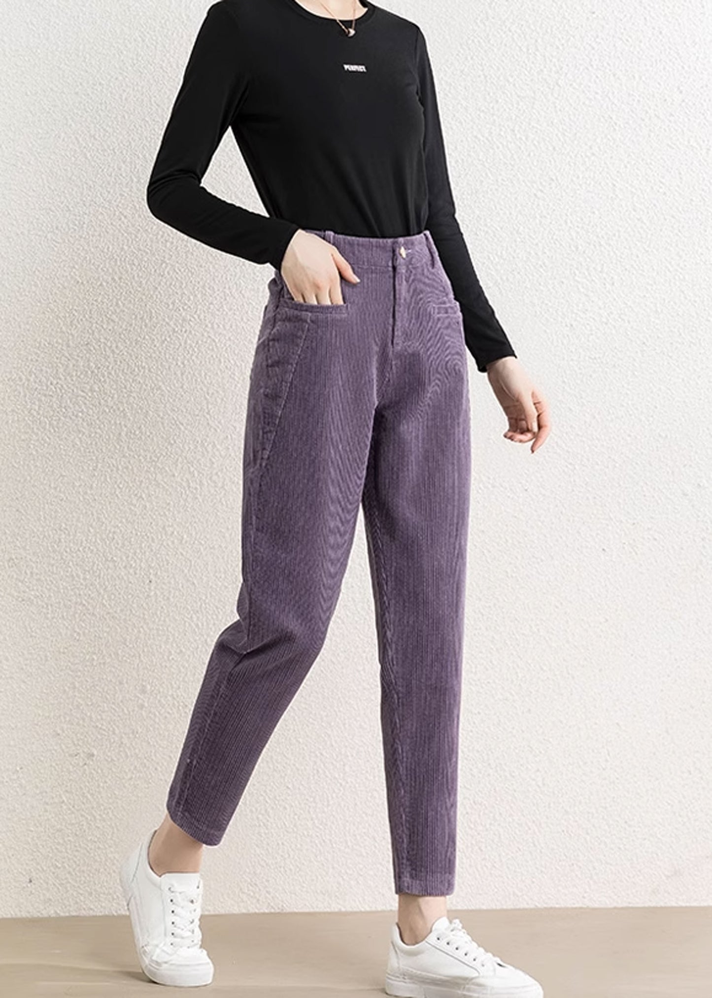 Tapered Corduroy Pants, Women's Corduroy Pants C3511