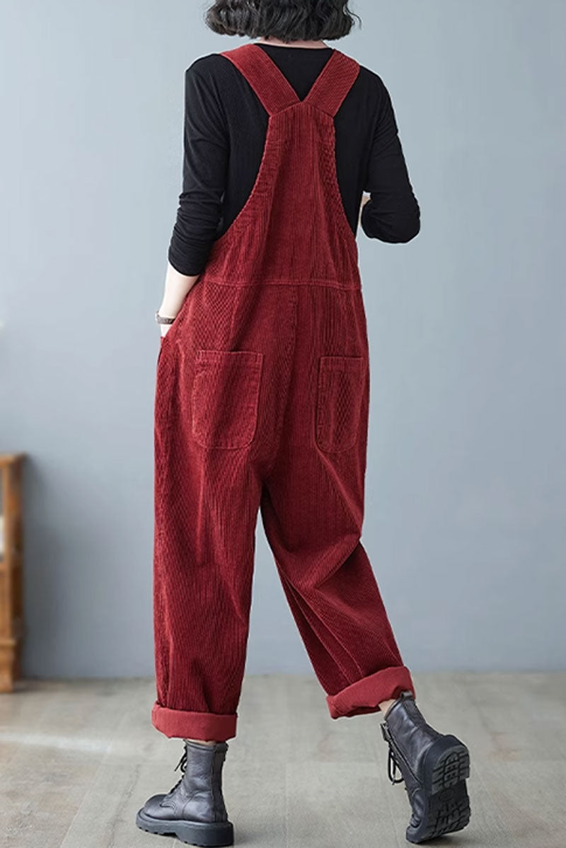 Winter Casual Jumpsuit, Baggy Overalls C3802