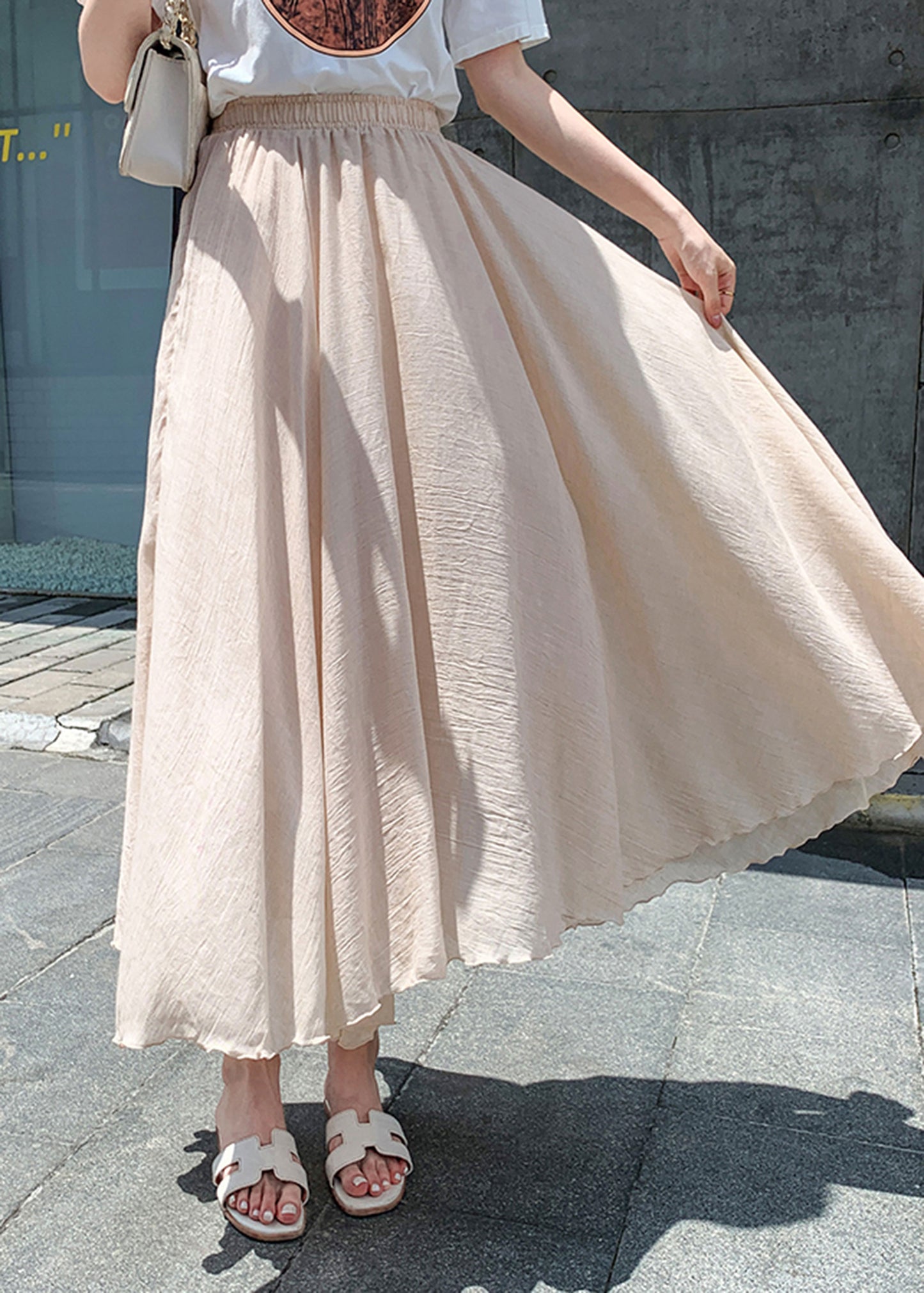Long elasticated waist tulle skirt women c3883