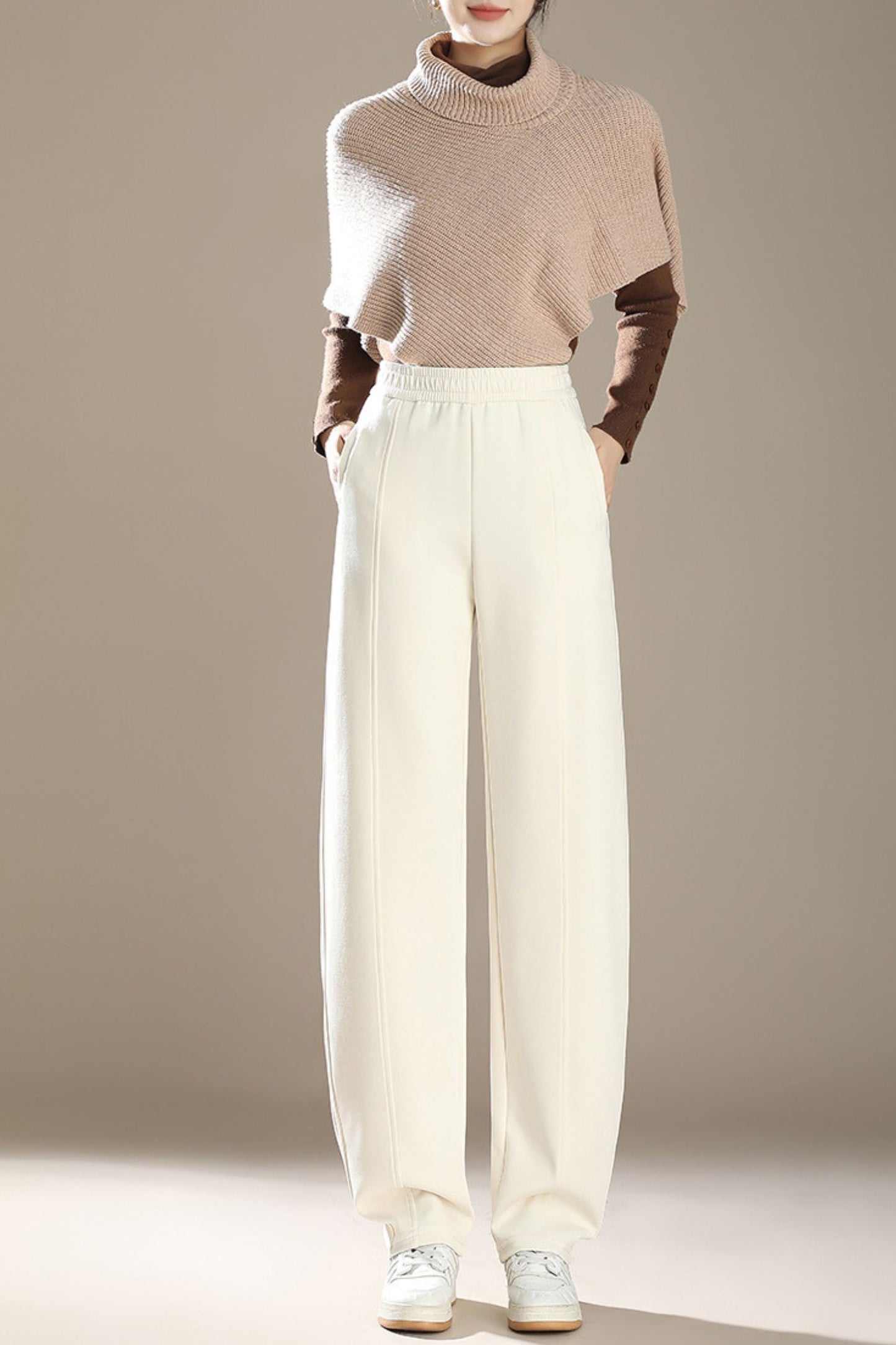 Loose fitting long autumn pants c5093