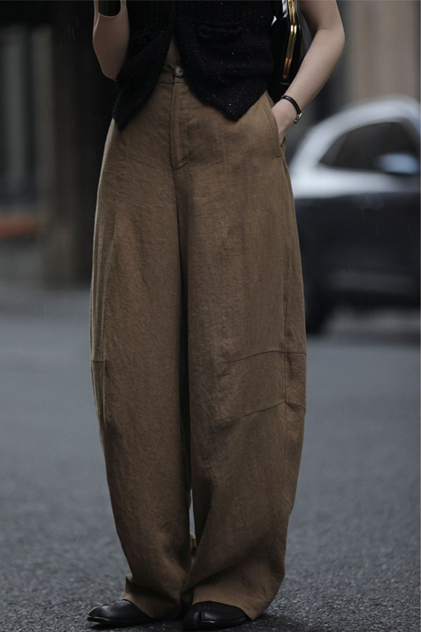 Womens linen lantern pants L0612