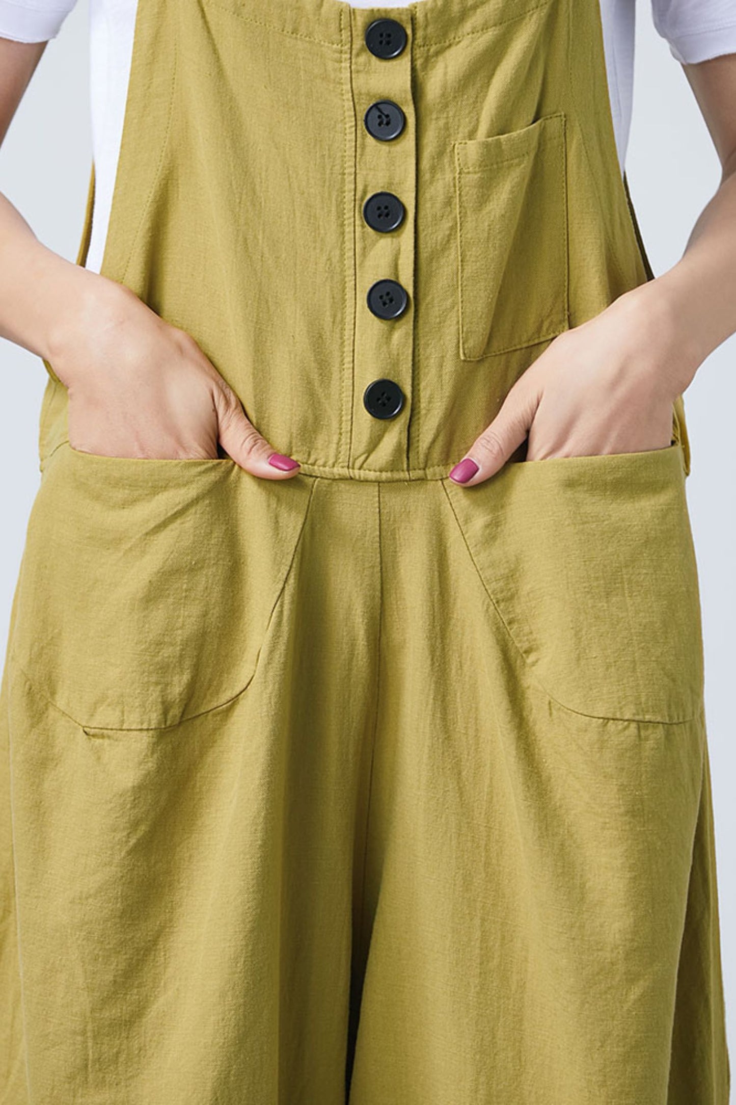 Women Casual Loose Linen Jumpsuits C1689