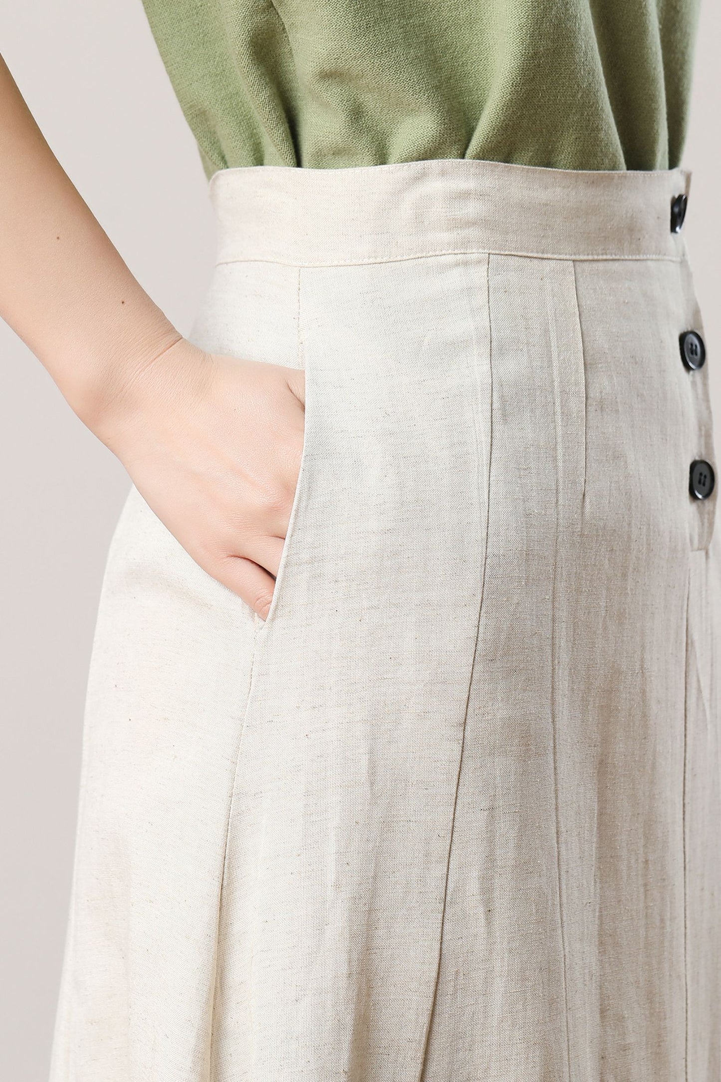 Women's Summer Linen Skirt C3289