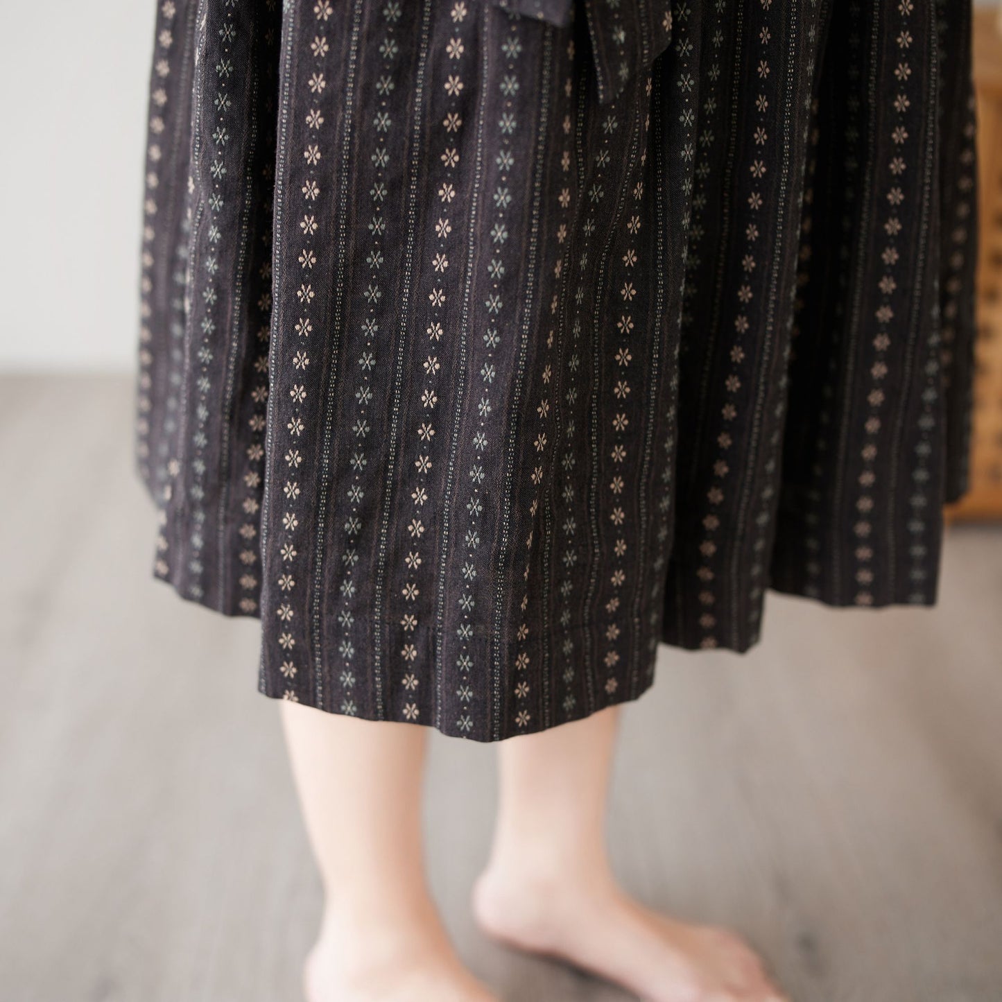 Summer Women's Cotton midi skirt c4894