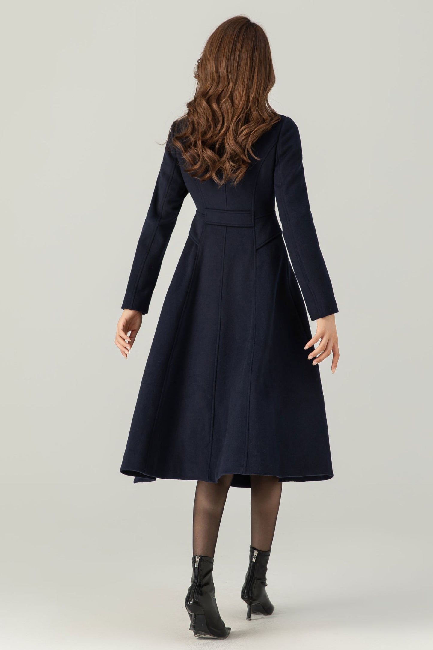 Double Breasted Wool Coat C3701