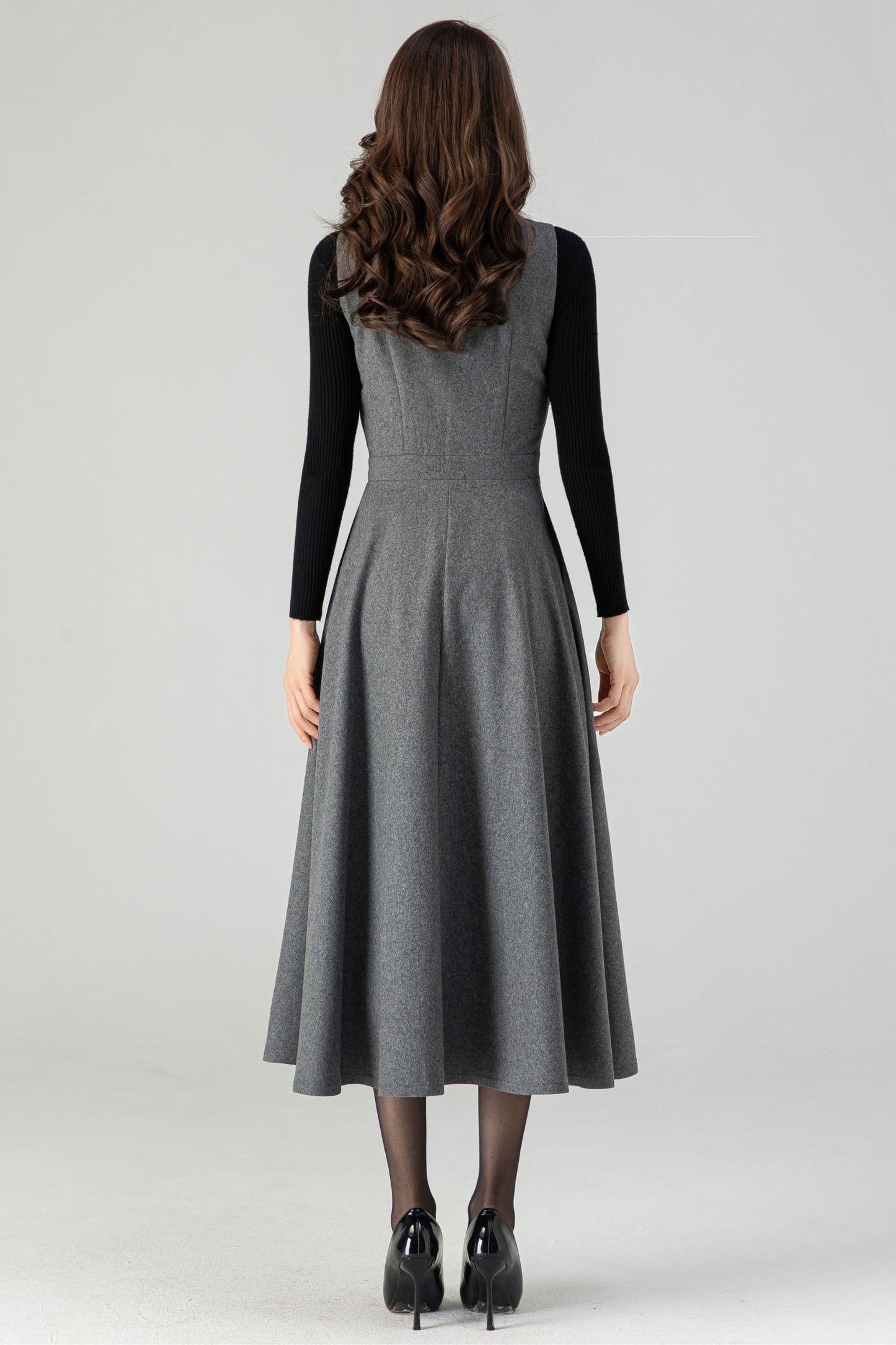 Womens Winter Wool Dress C3617 -Size S us4 #CK2301163