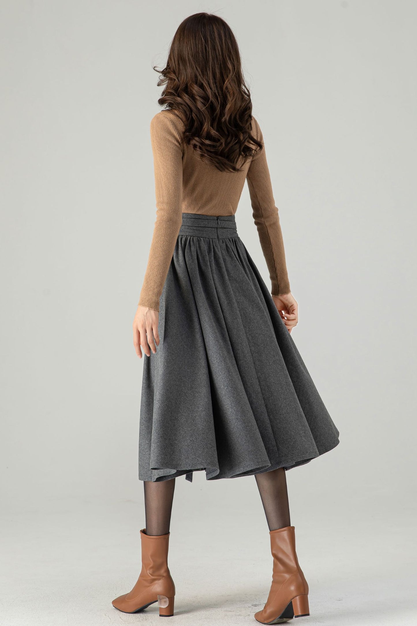 Winter Wool Skirt Circle Skirt C3623
