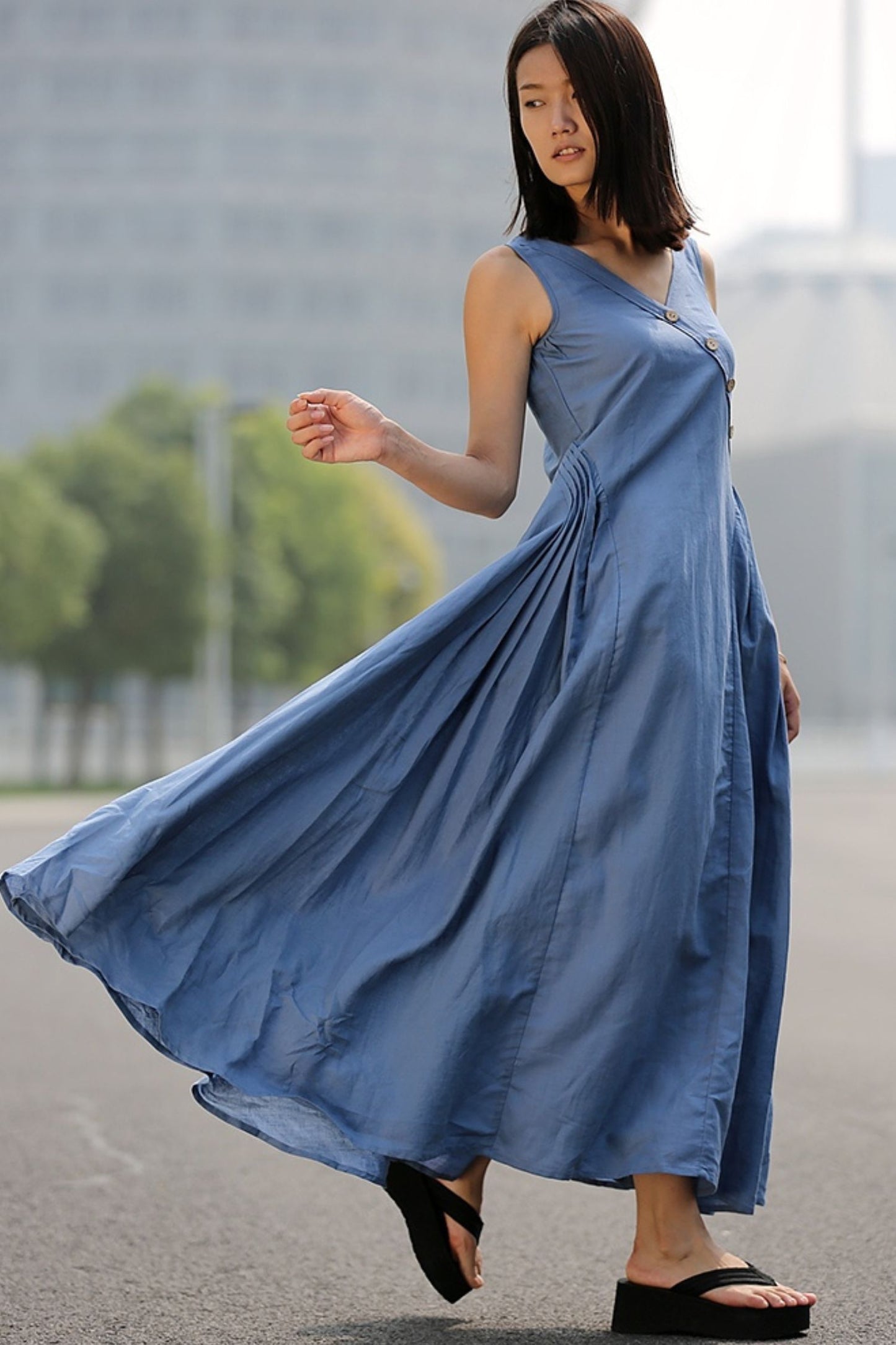 Casual Summer Sleeveless dress C256