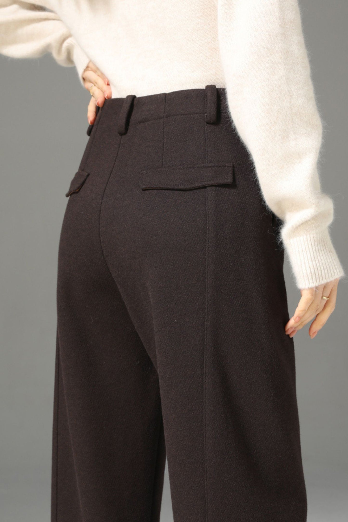 Winter wool womens office pants c5096
