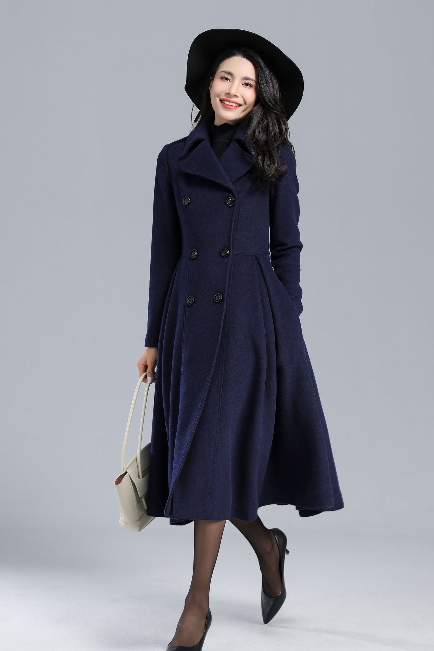 Womens Winter Princess Wool Coat C2461
