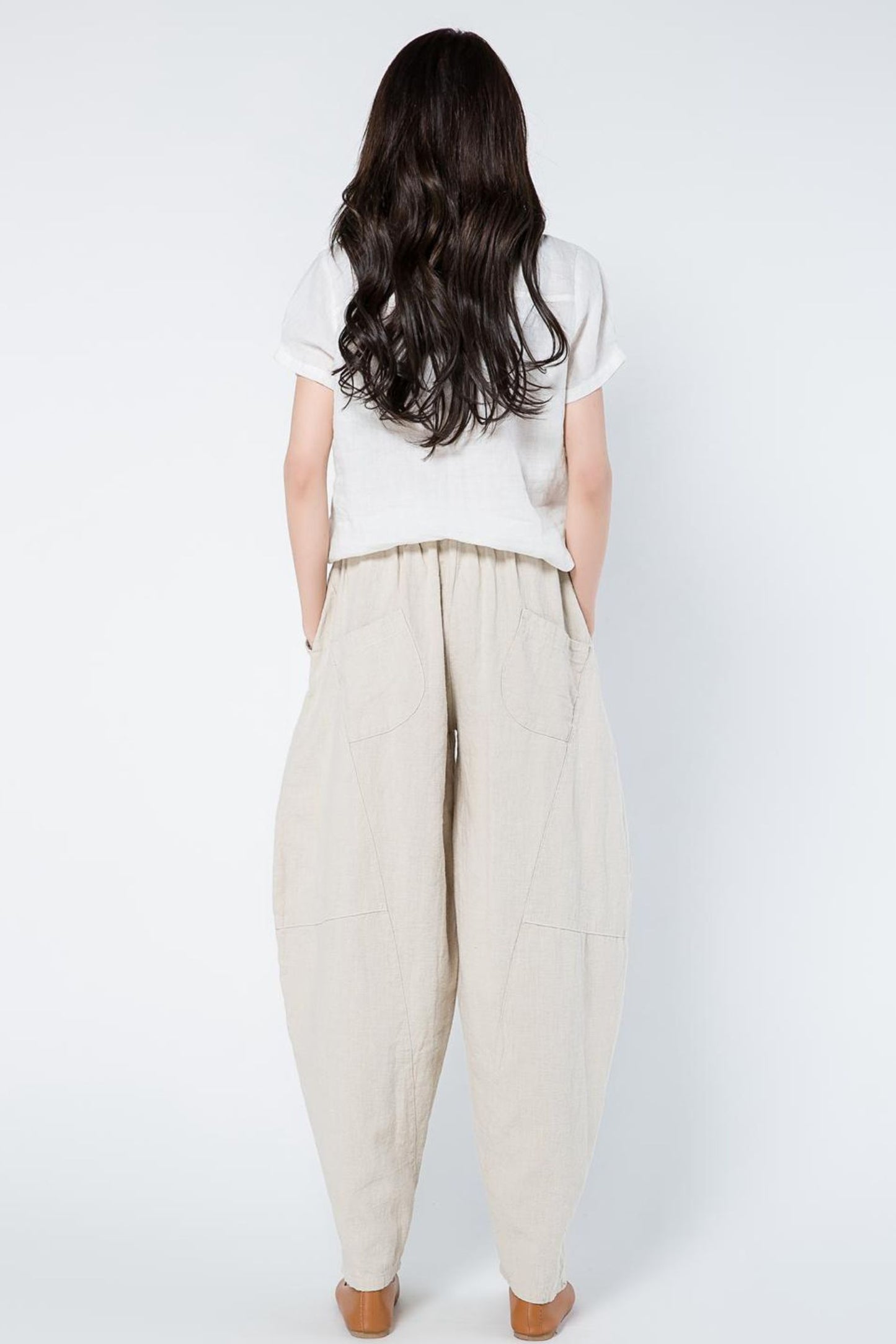 harem pants women, linen pants, women linen pants C1103