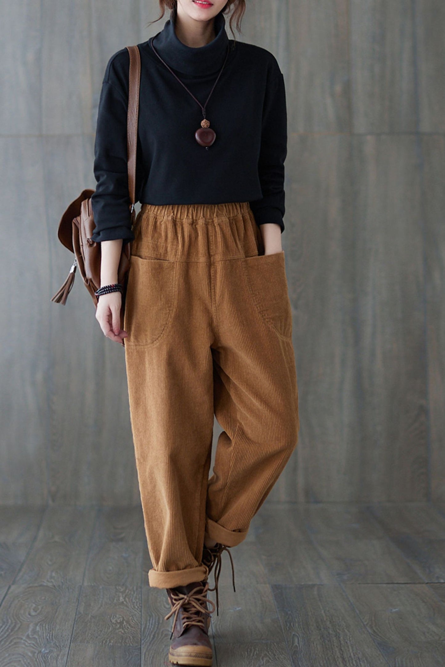Autumn winter Casual Corduroy pants C1818-Size one size #CK2201806