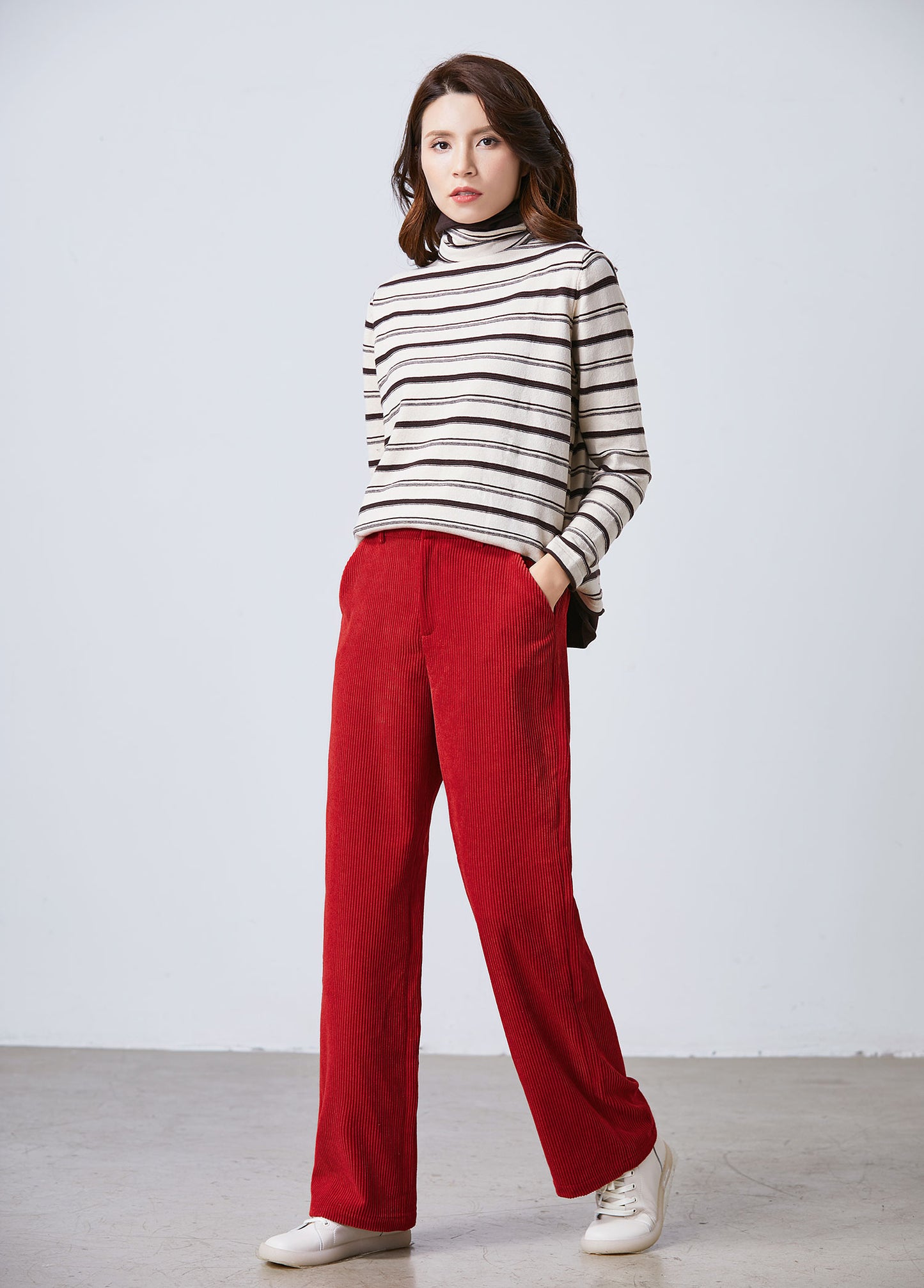 Corduroy palazzo pants, Corduroy pants women C1708