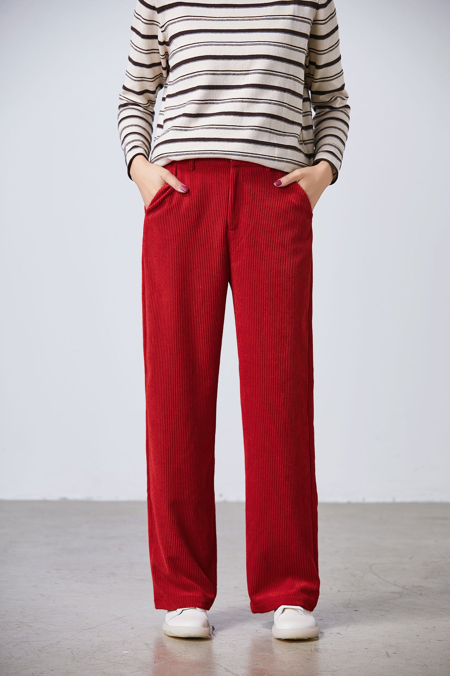 Corduroy palazzo pants, Corduroy pants women C1708