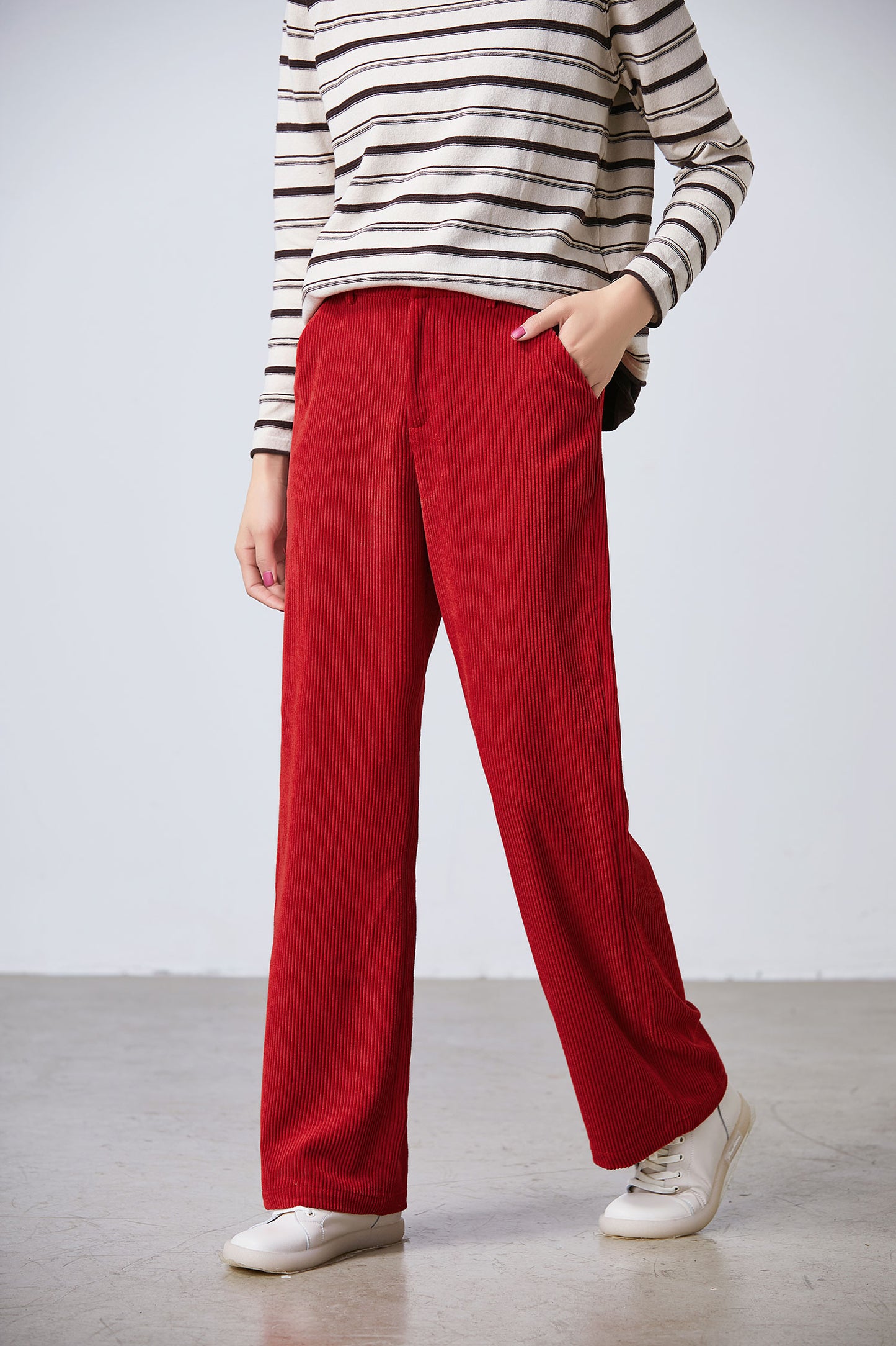 Corduroy palazzo pants, Corduroy pants women C1708