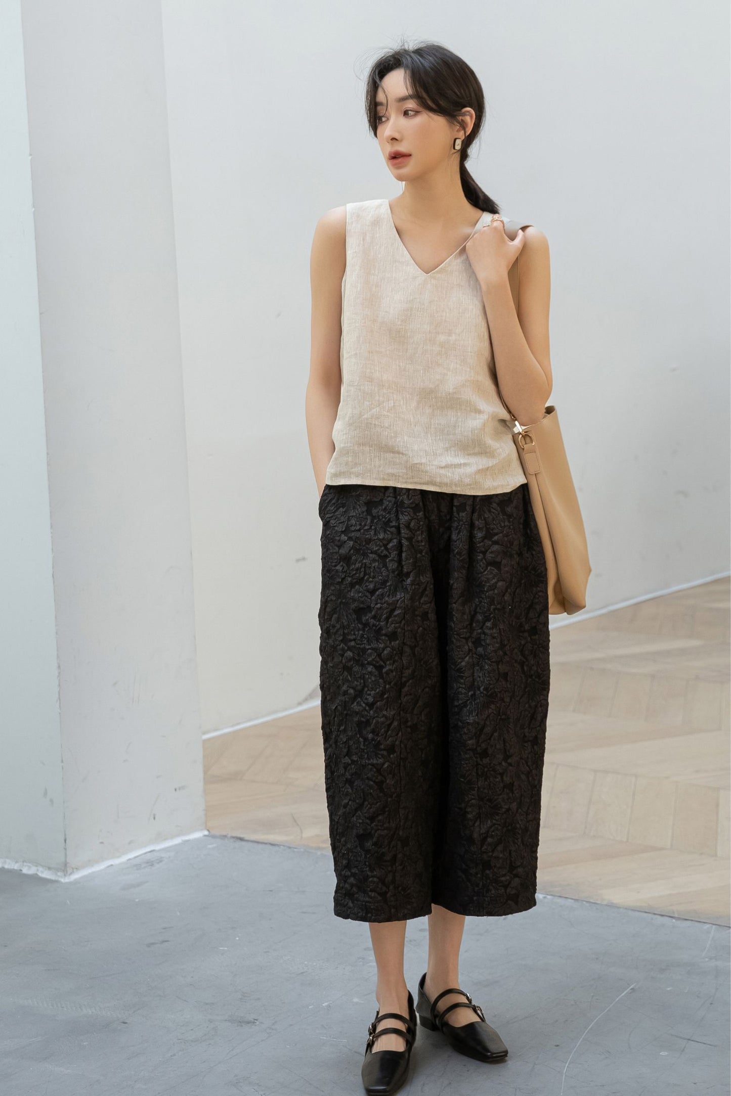 Women's Casual Loose Linen Vest C3199