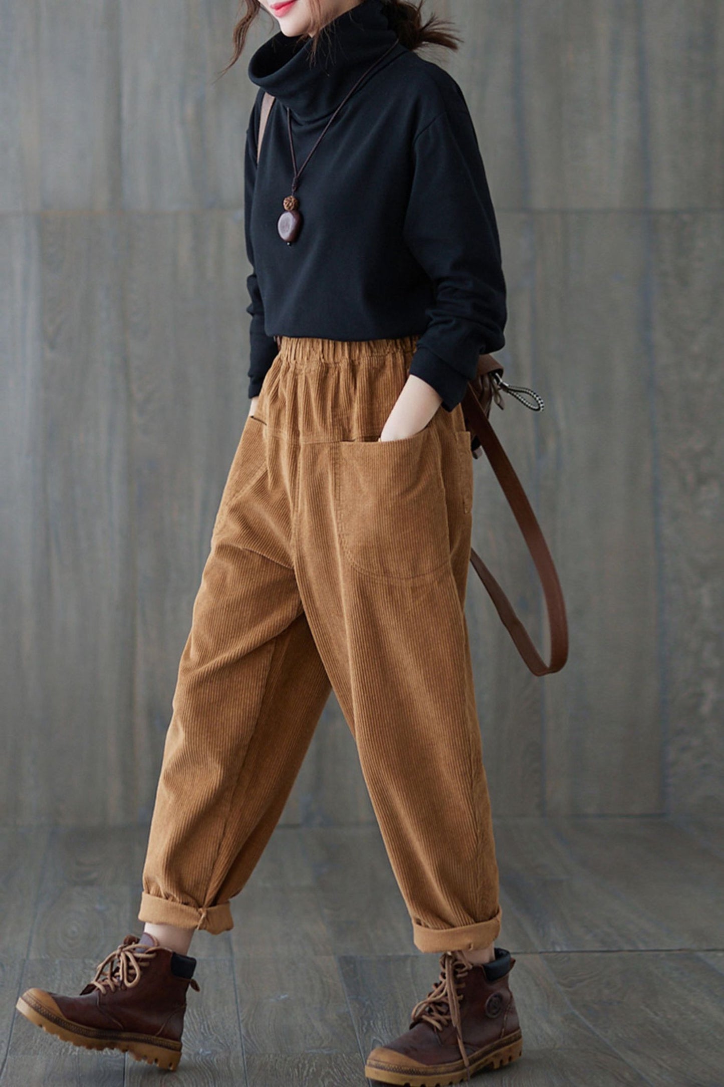 Autumn winter Casual Corduroy pants C1818-Size one size #CK2201806