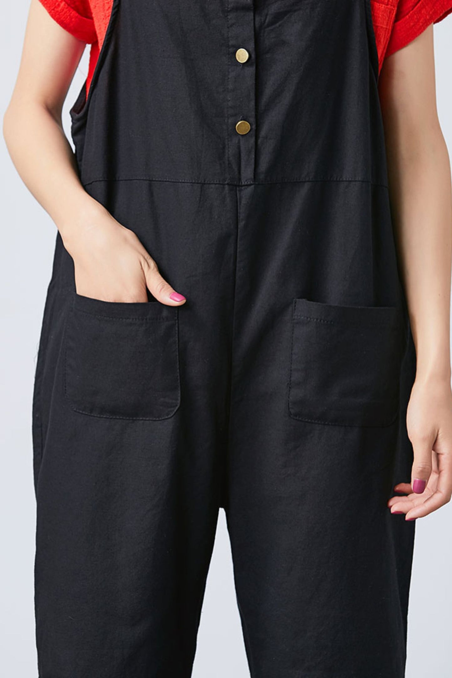 Loose Linen jumpsuit C1694