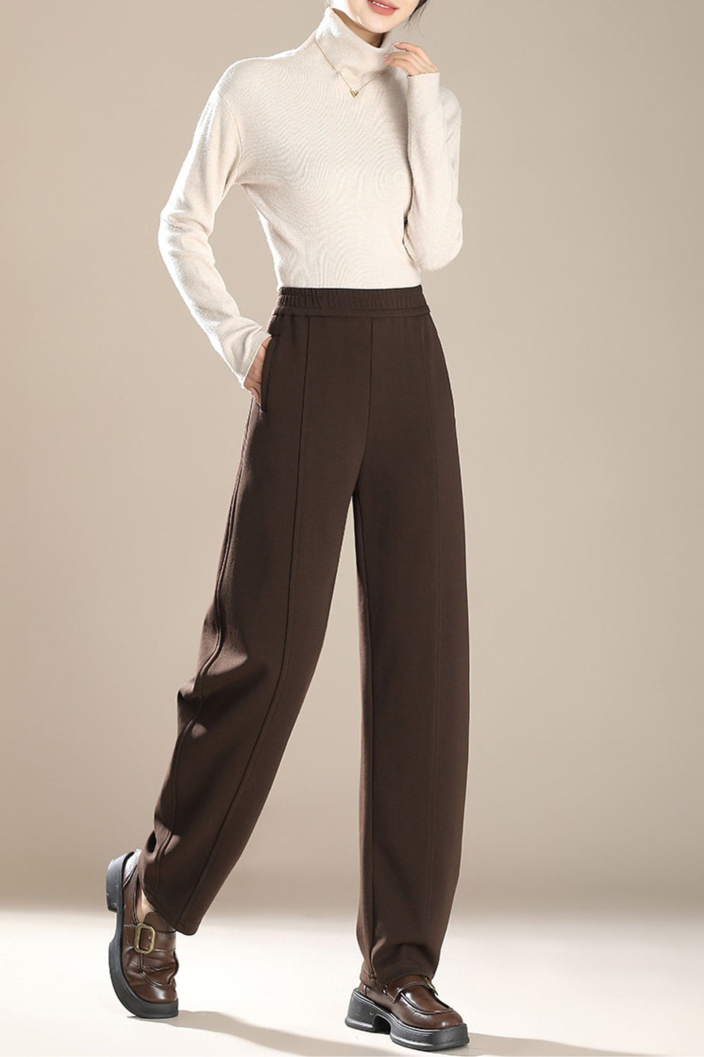Loose fitting long autumn pants c5093