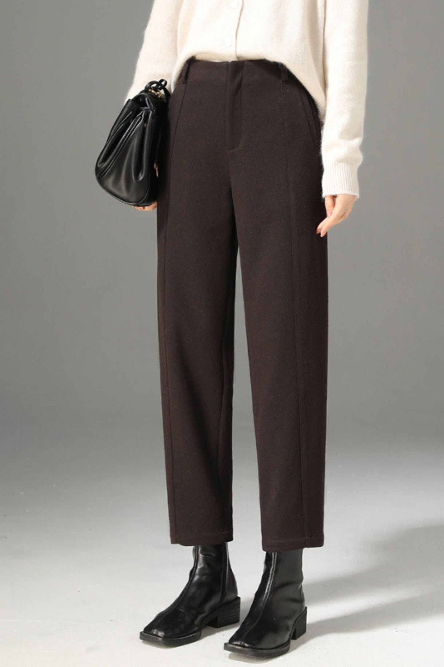 Winter wool womens office pants c5096