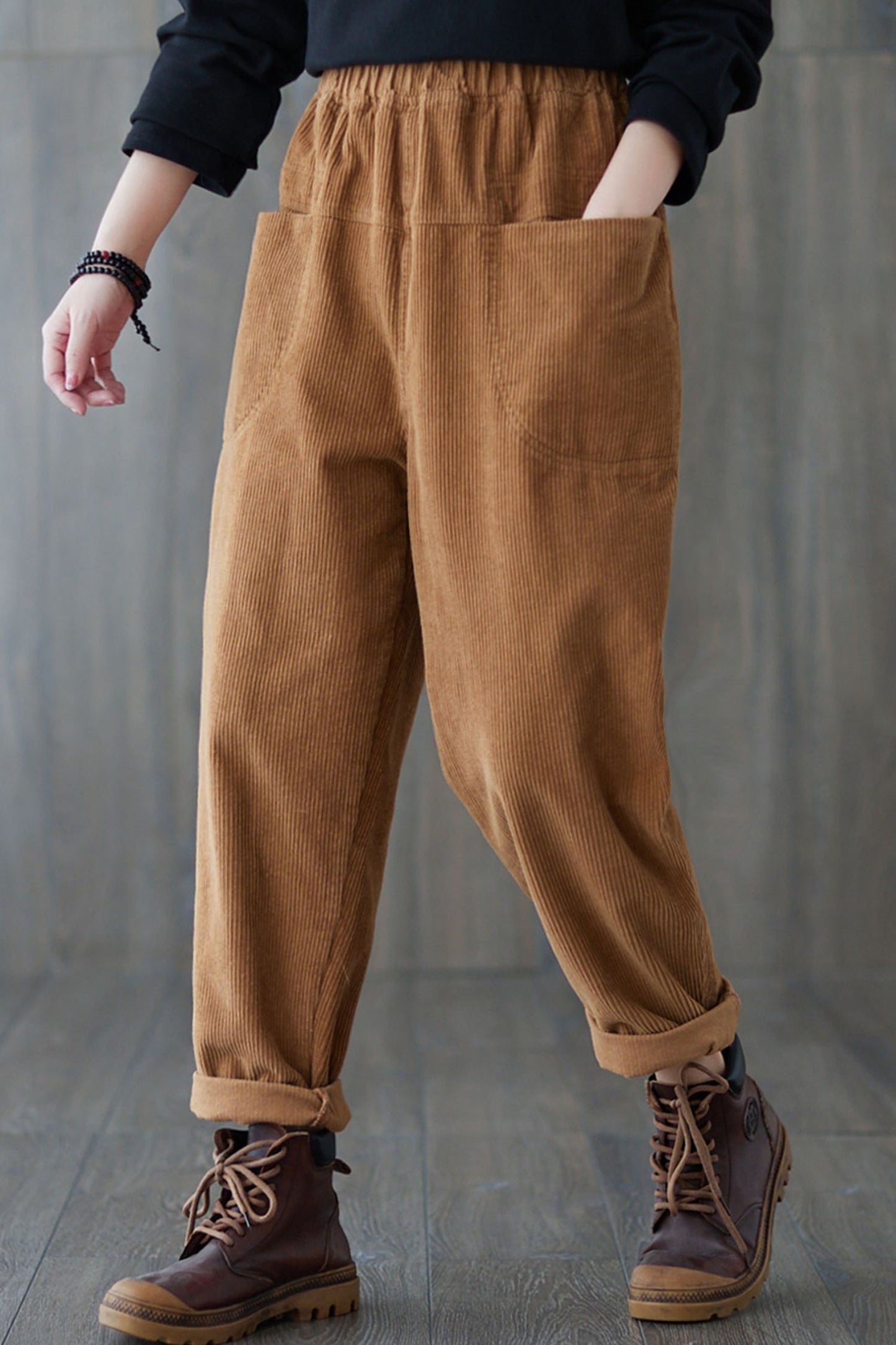 Autumn winter Casual Corduroy pants C1818-Size one size #CK2201806