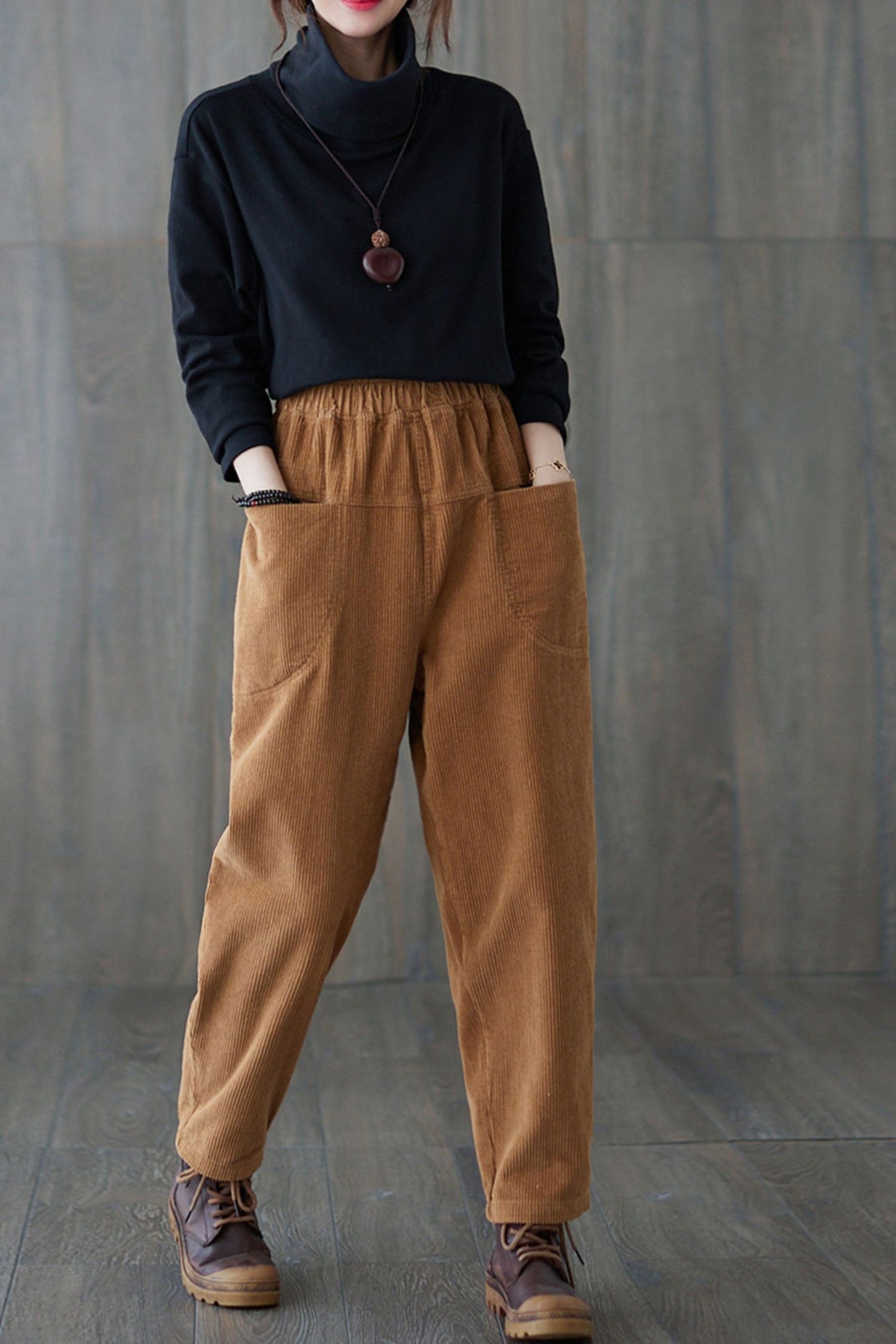 Autumn winter Casual Corduroy pants C1818-Size one size #CK2201806