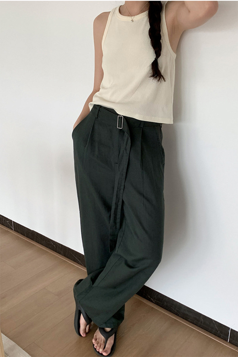Summer wide leg casual pants C3371