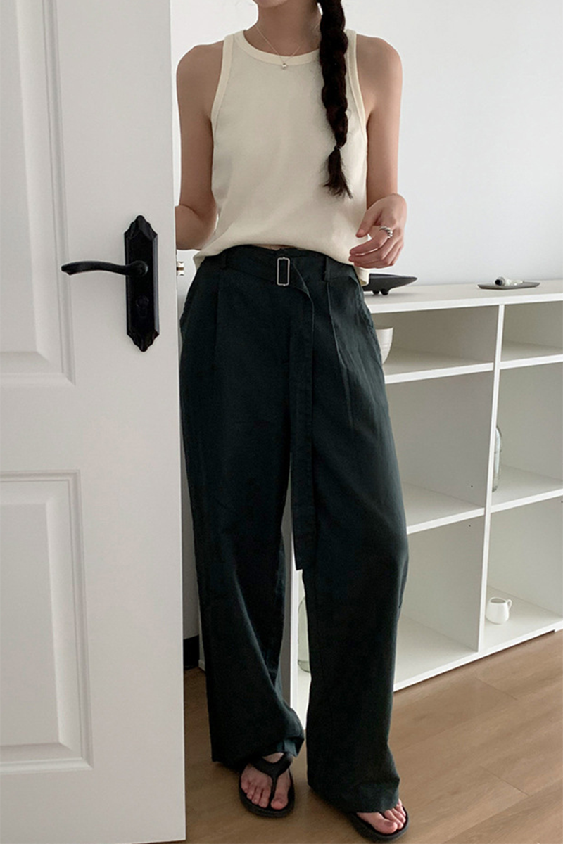 Summer wide leg casual pants C3371