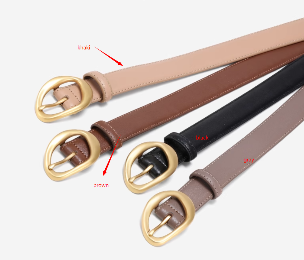 Leather belt for women in multiple colors C4658
