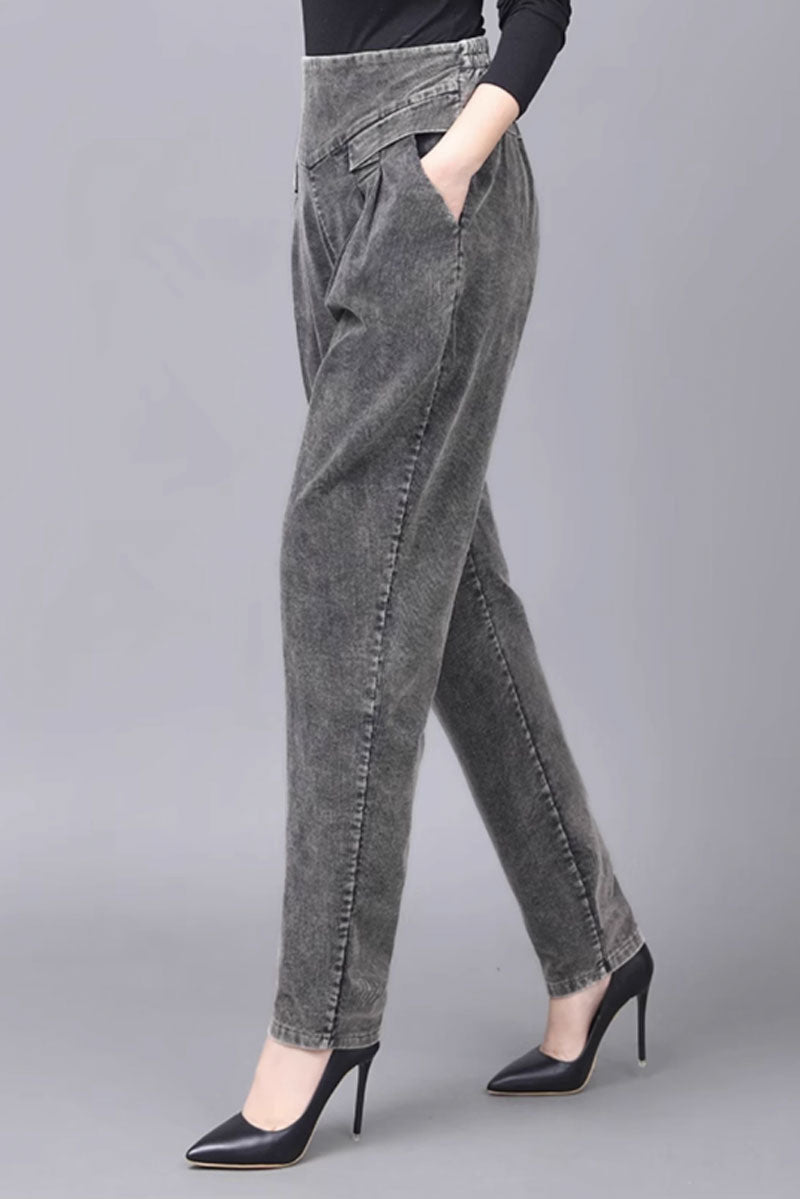 casual winter corduroy long pants women C3794