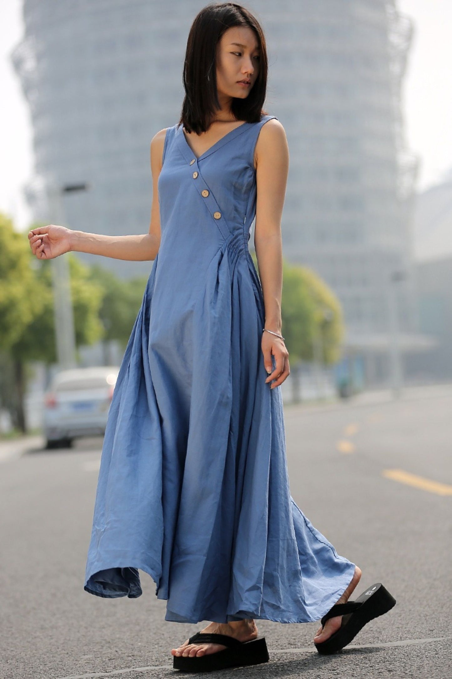 Casual Summer Sleeveless dress C256