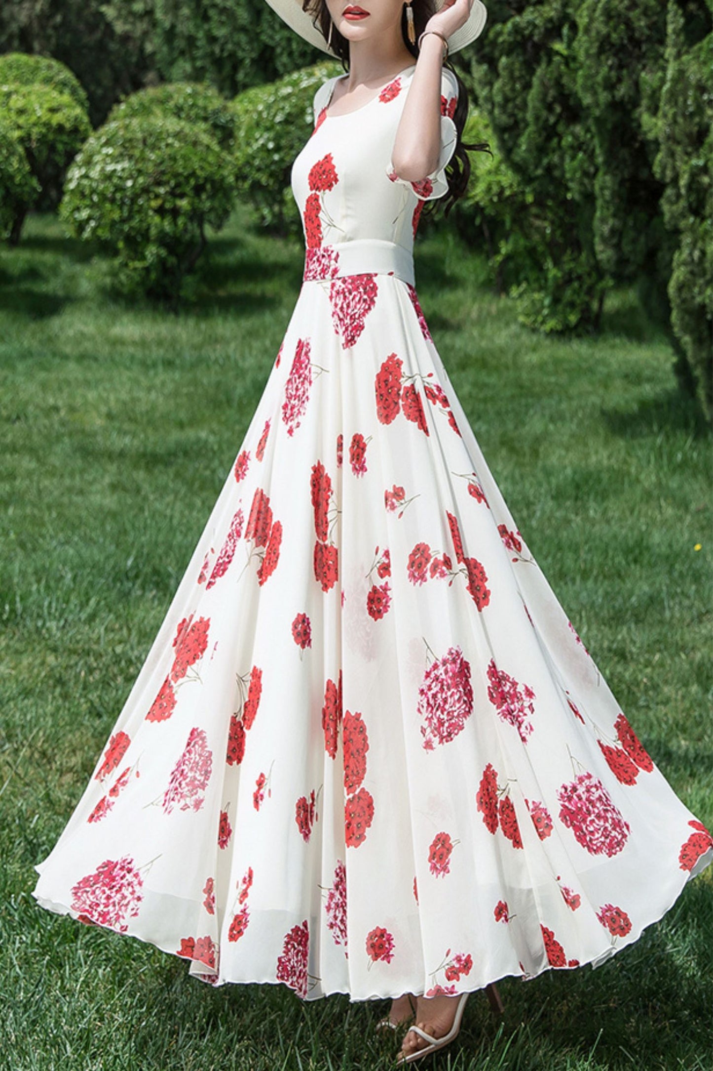 Chiffon summer new dress C4035