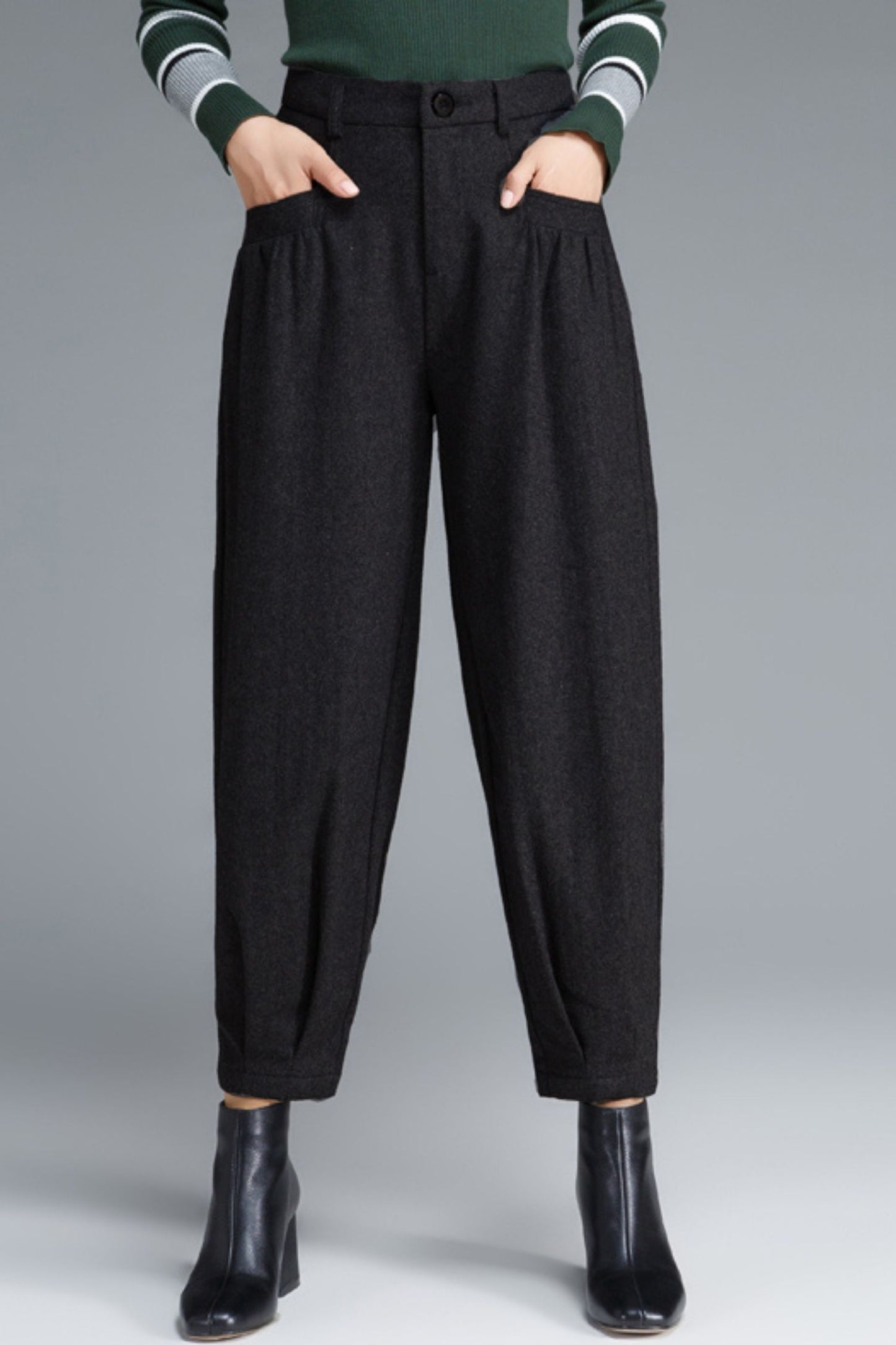 Winter wool womens office pants c5098