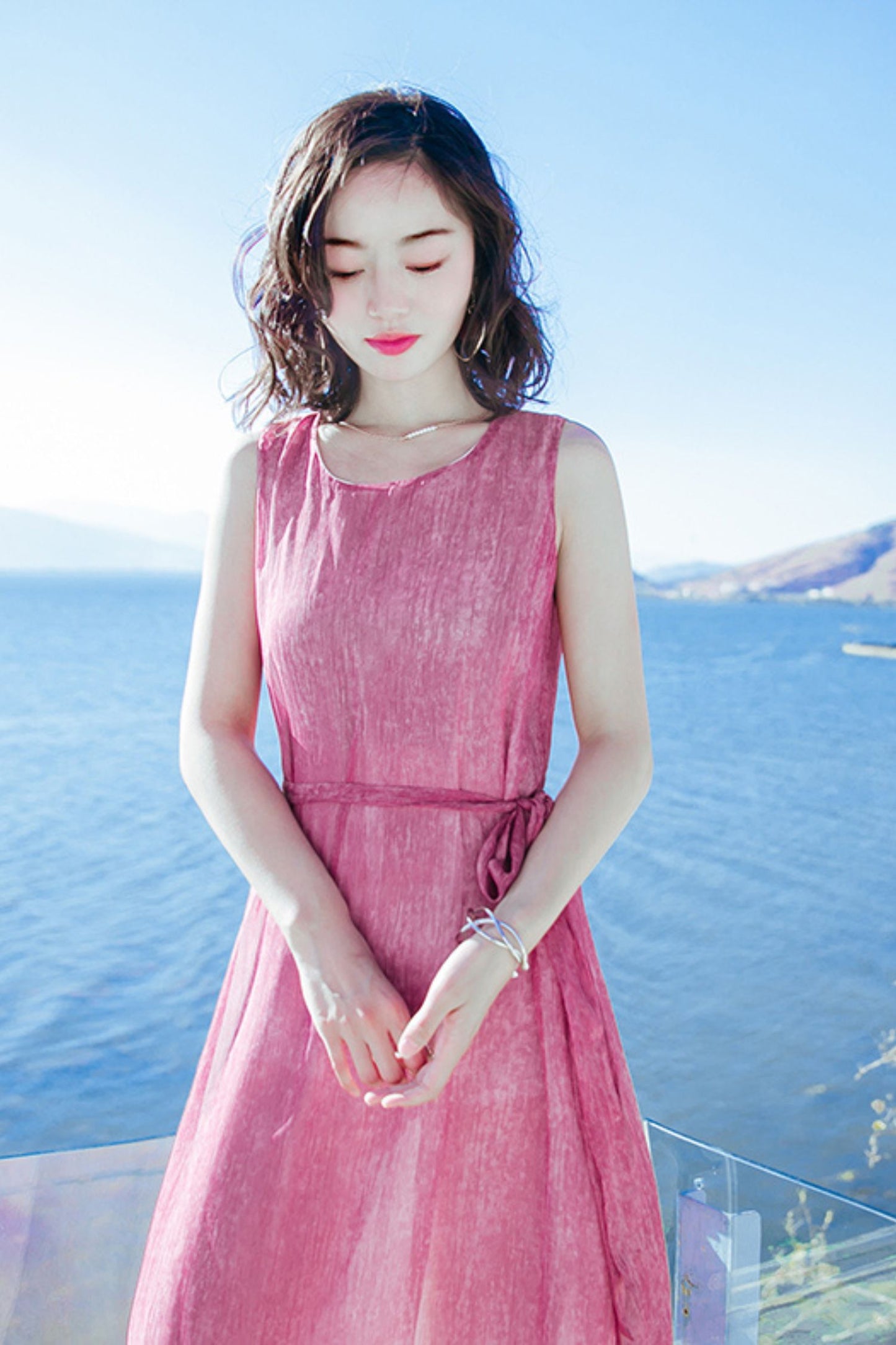 Summer new women's chiffon dress C4002