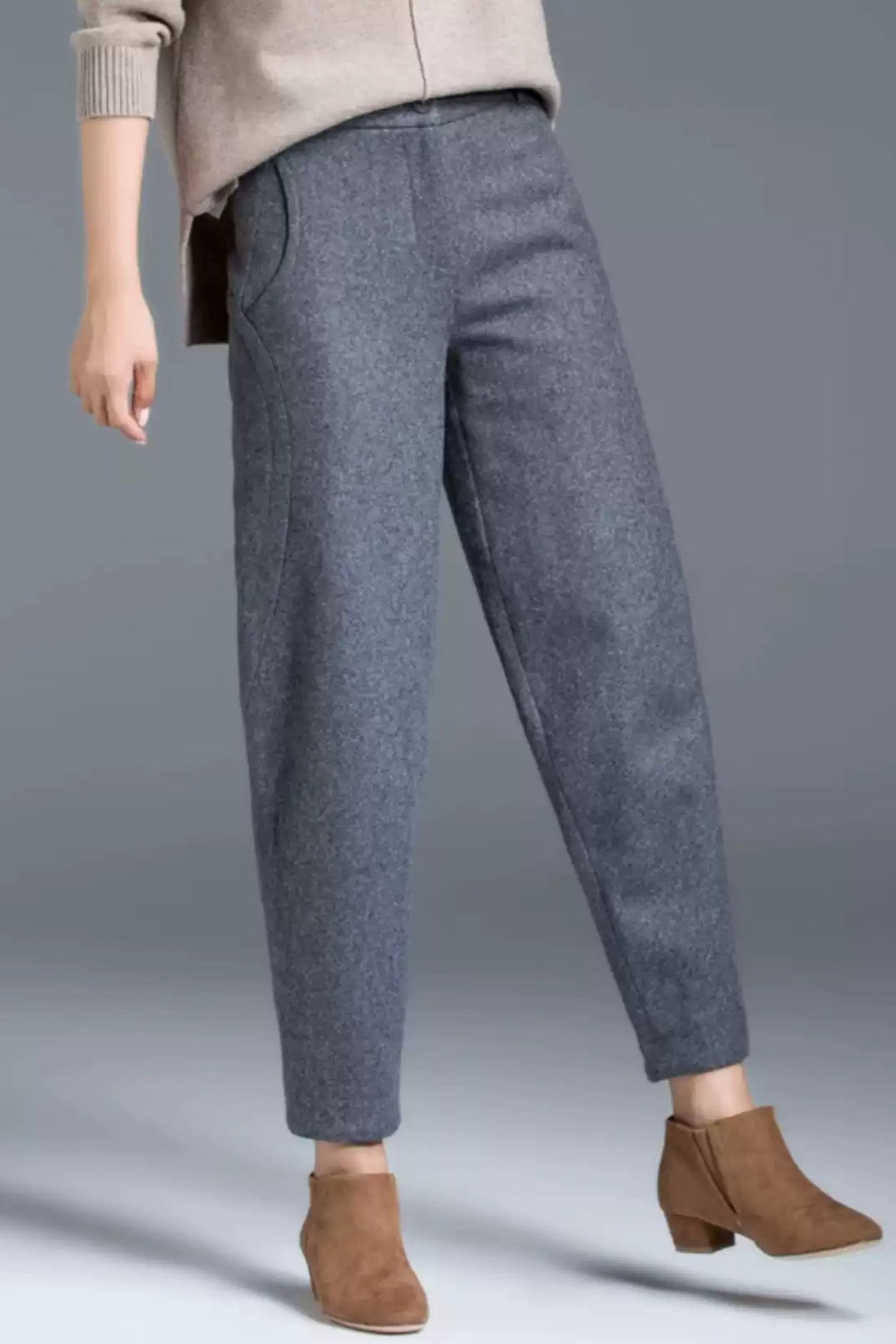 Loose fitting long autumn pants c5095