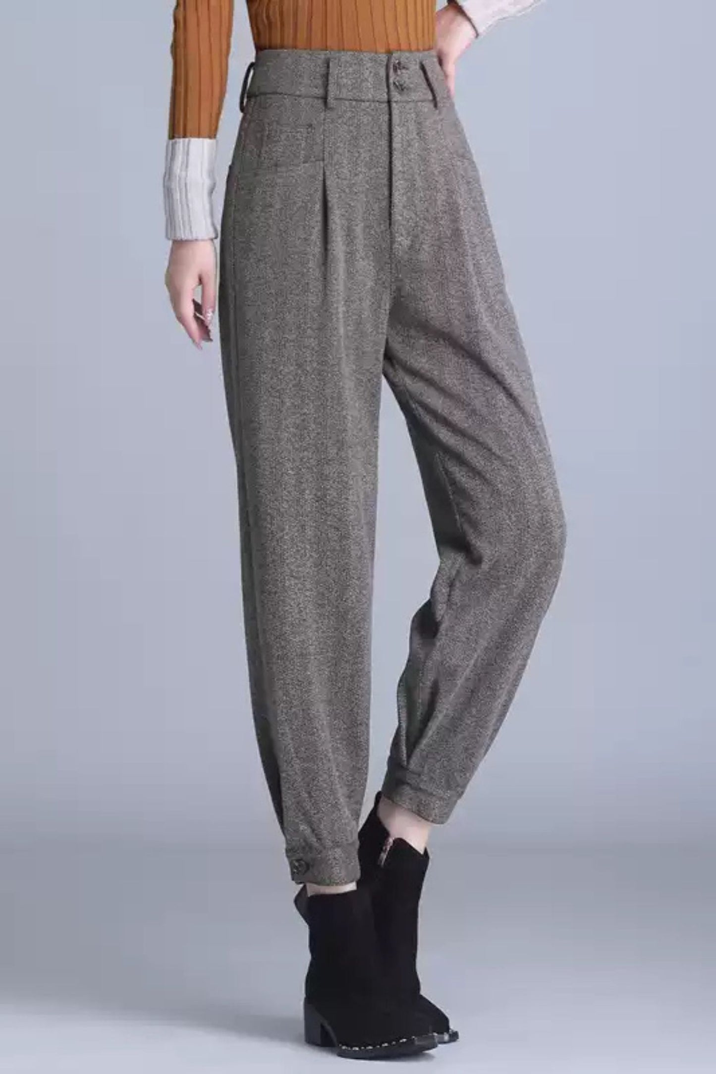 Winter loose fit womens office pants c5099