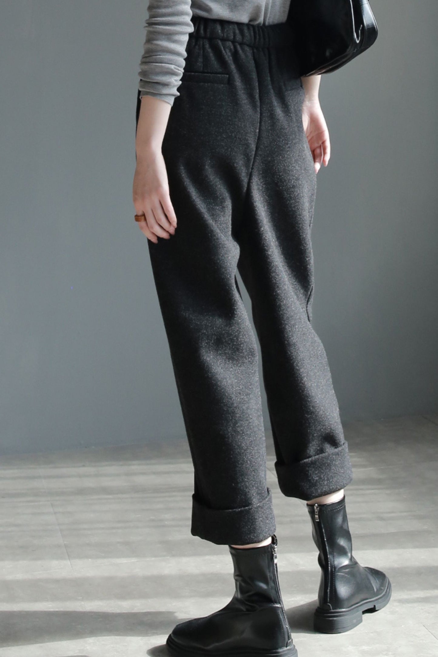 Winter wool womens office pants c5097