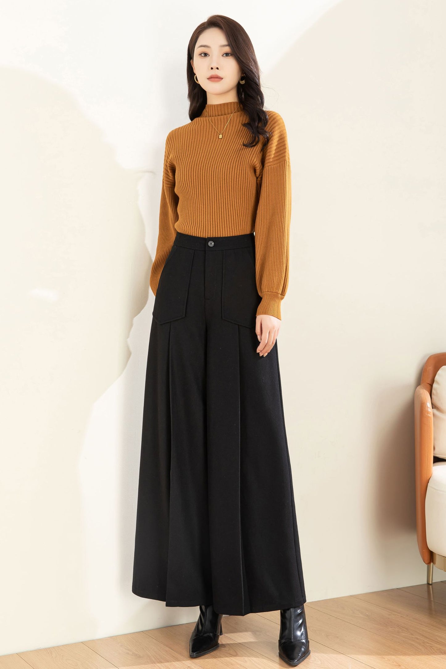 Autumn Winter Wide Leg Pant C3604 -Size XS us2 #CK2301236