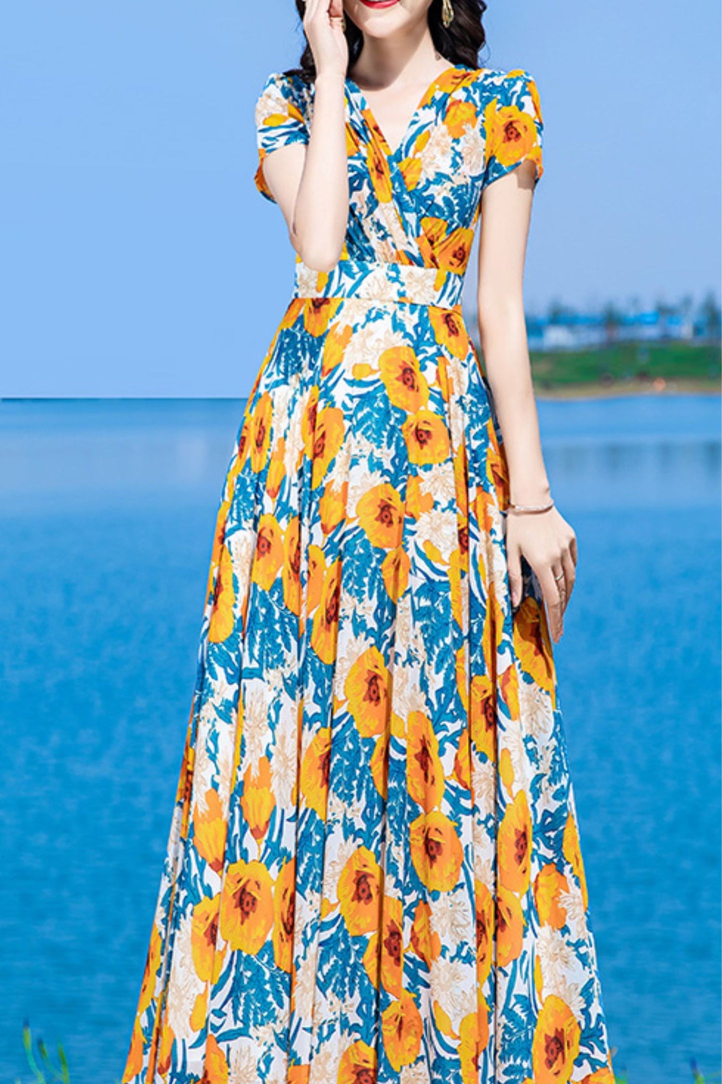 Floral dress women C4022
